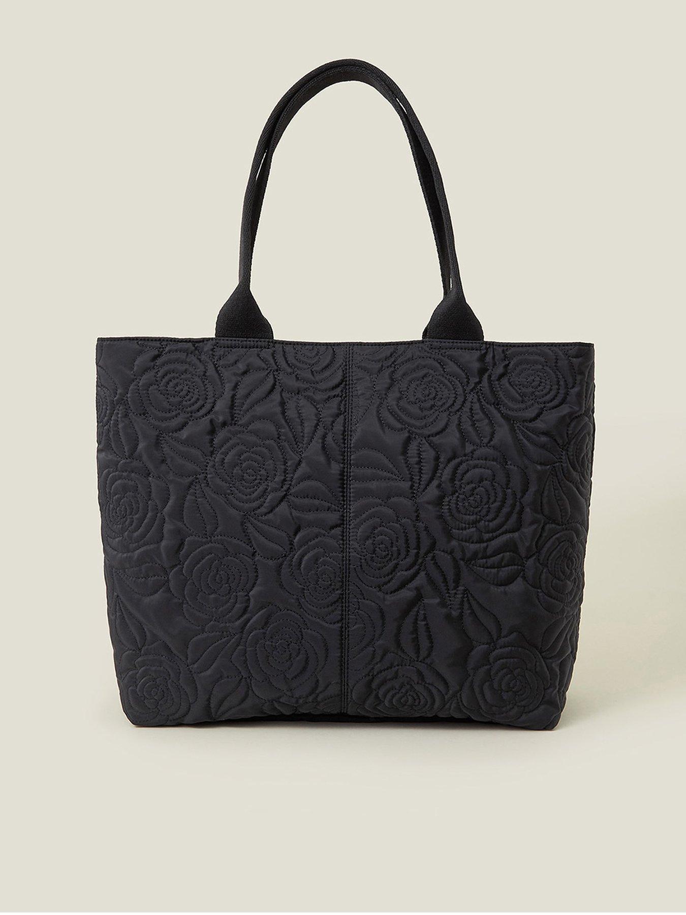 accessorize-nylon-quilted-tote-bag-blackfront