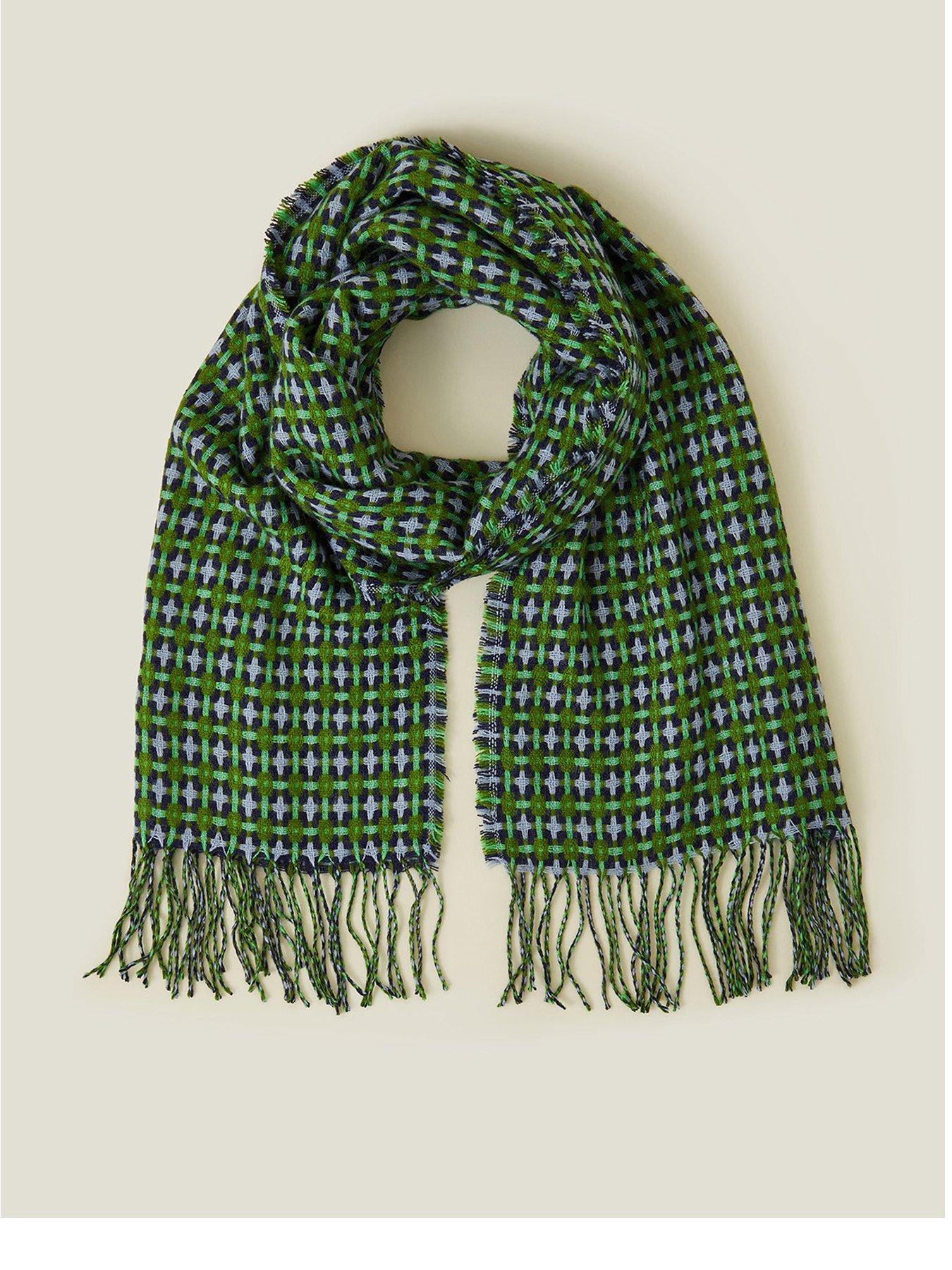 accessorize-tile-woven-check-blanket-scarf-greenfront