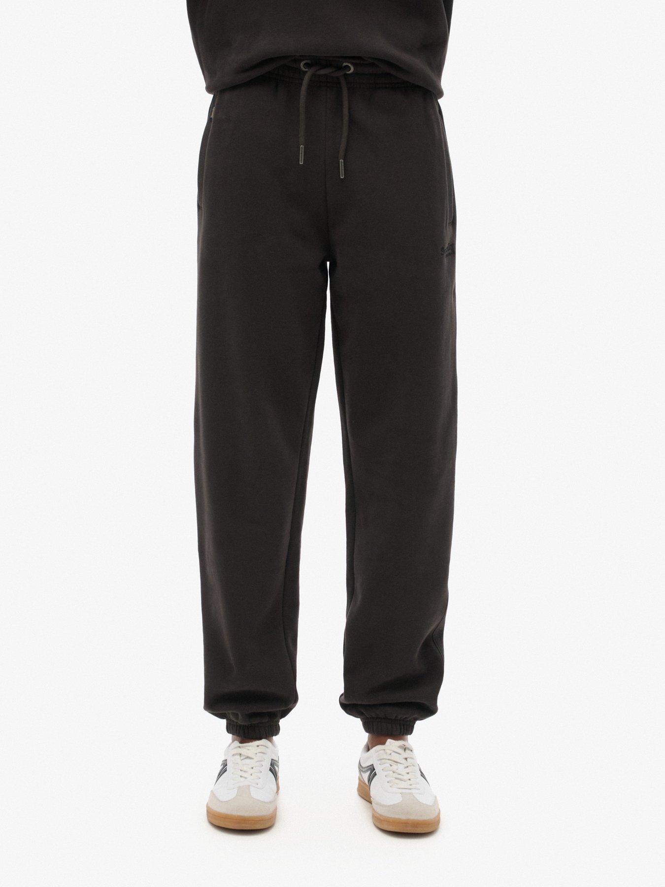 Superdry Essential Logo Cuffed Joggers - Black