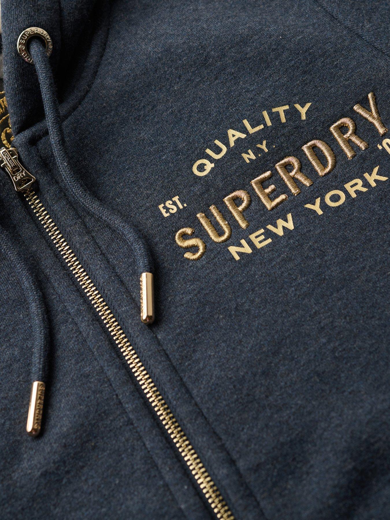 superdry-luxe-metallic-logo-zip-up-hoodie-navydetail