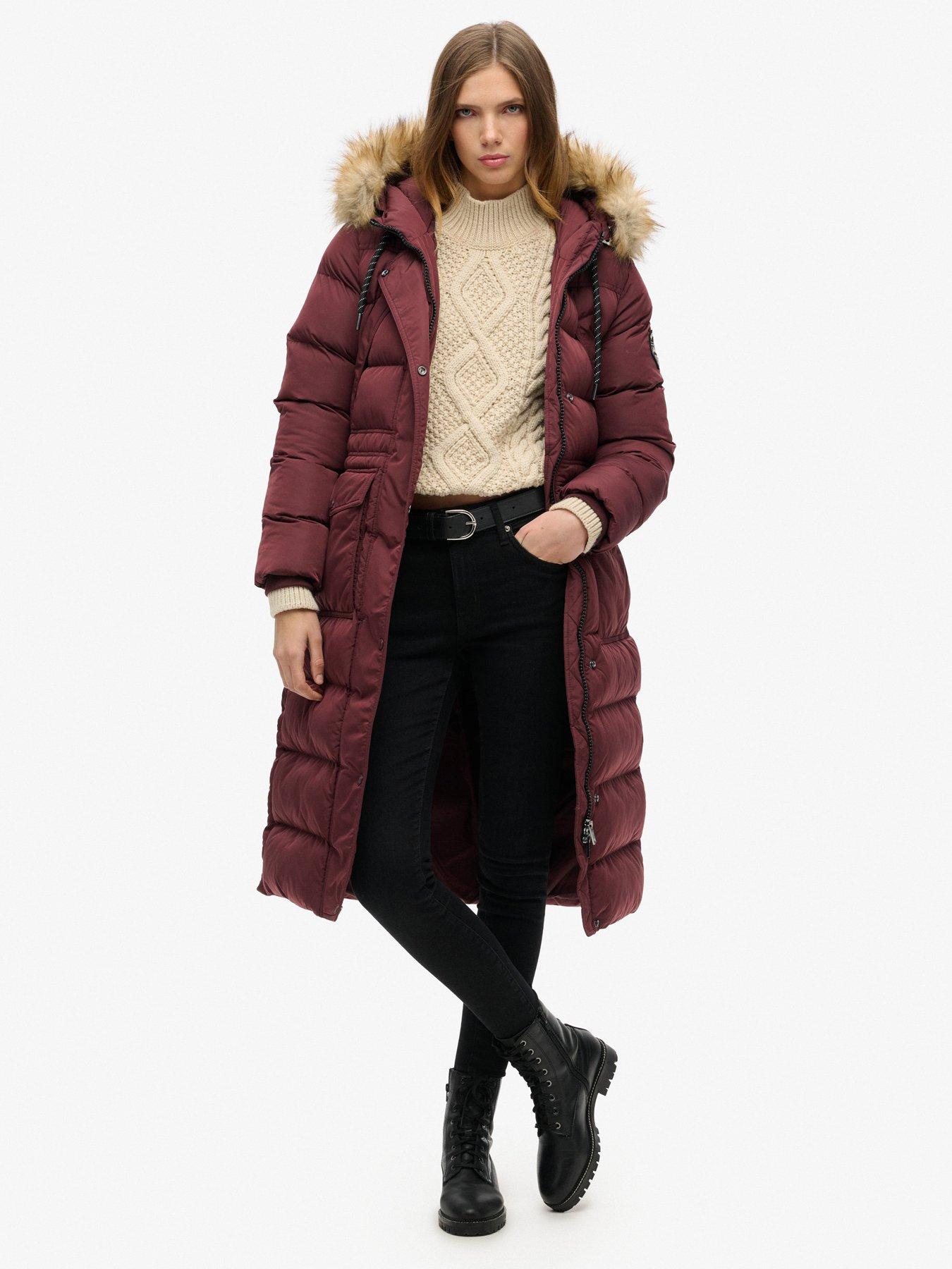 superdry-everest-faux-fur-parka-coat-redfront