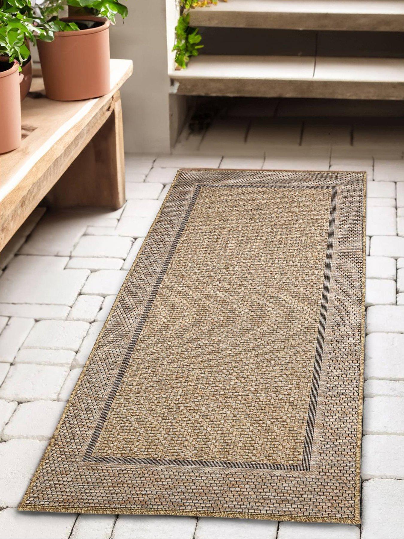Image 1 of 4 of The Very Collection Summer Border 80 X 200cm Runner - Brown