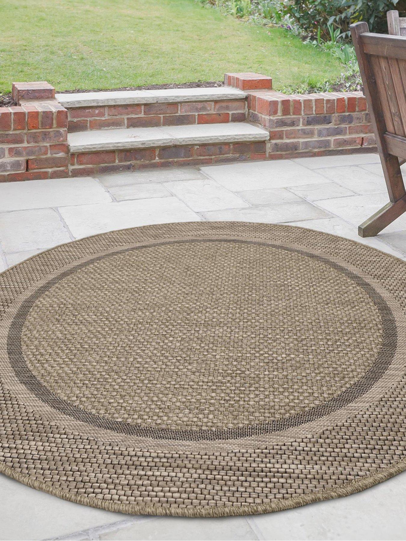 the-very-collection-summer-border-design-133cm-circle-brown