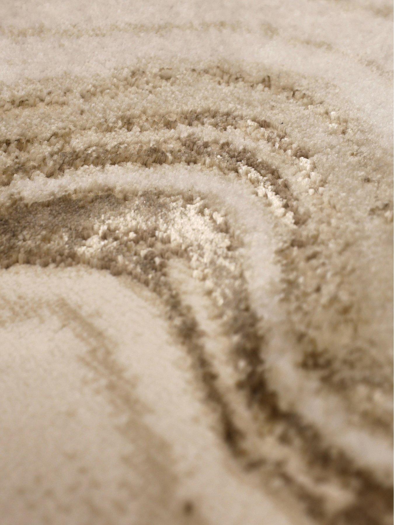 Image 3 of 6 of The Very Collection Dusk Wave Champagne Rug