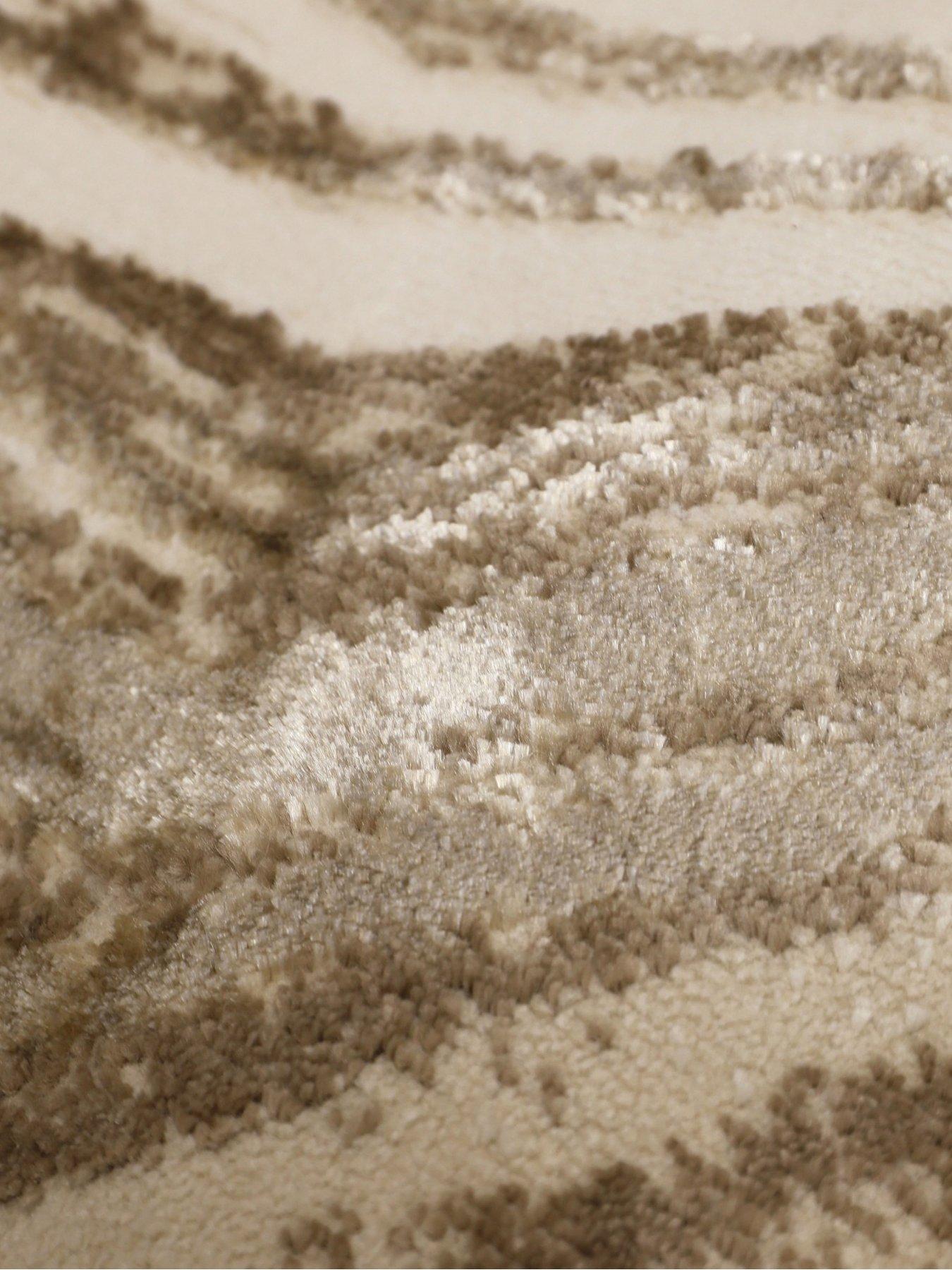 Image 4 of 6 of The Very Collection Dusk Wave Champagne Rug
