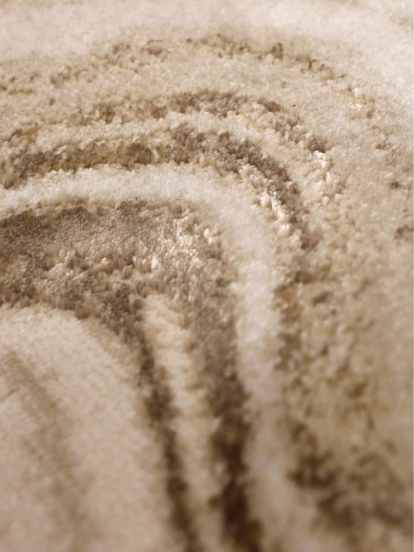 Image 6 of 6 of The Very Collection Dusk Wave Champagne Rug