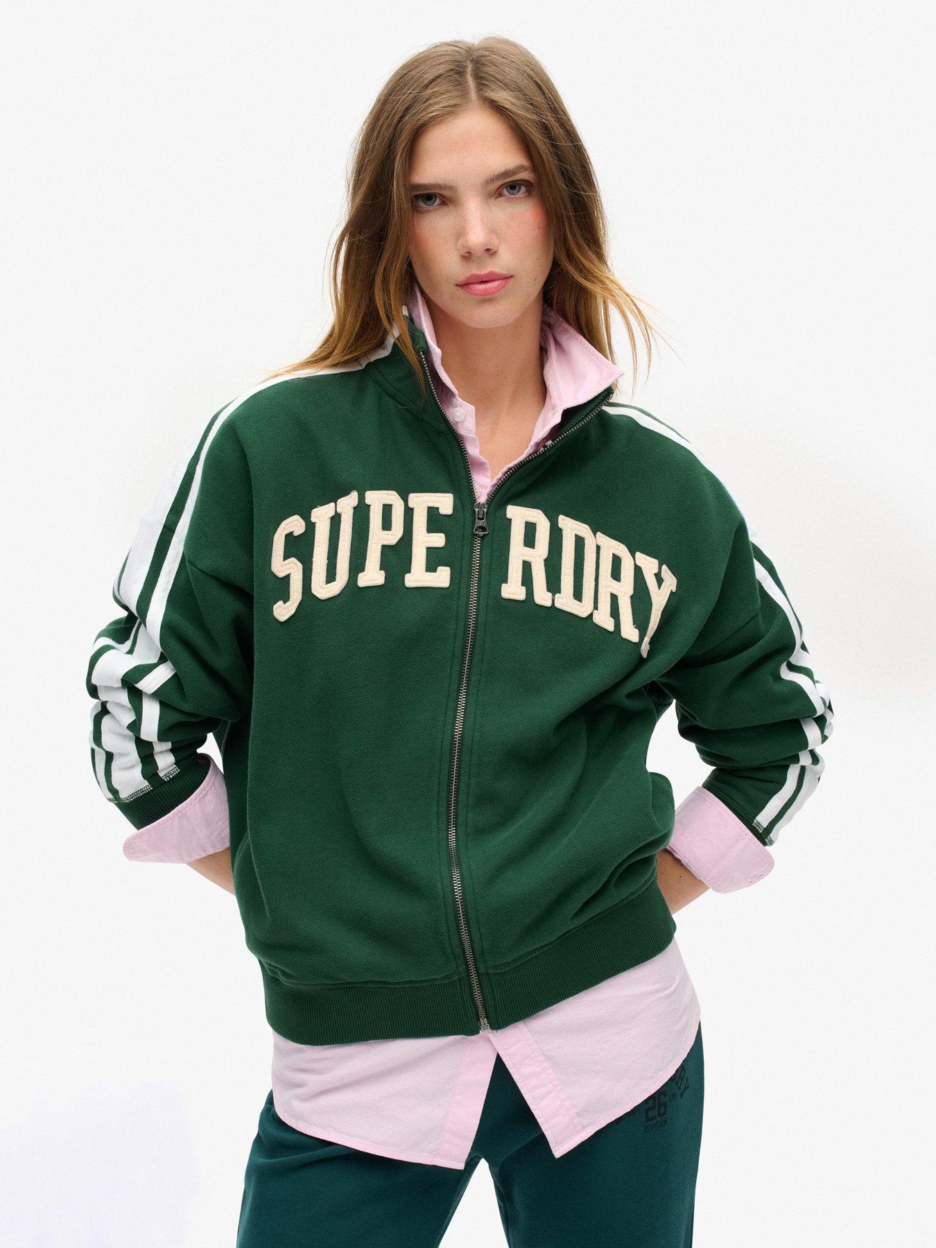Image of Superdry Athletic Zip Up Sweat - Green