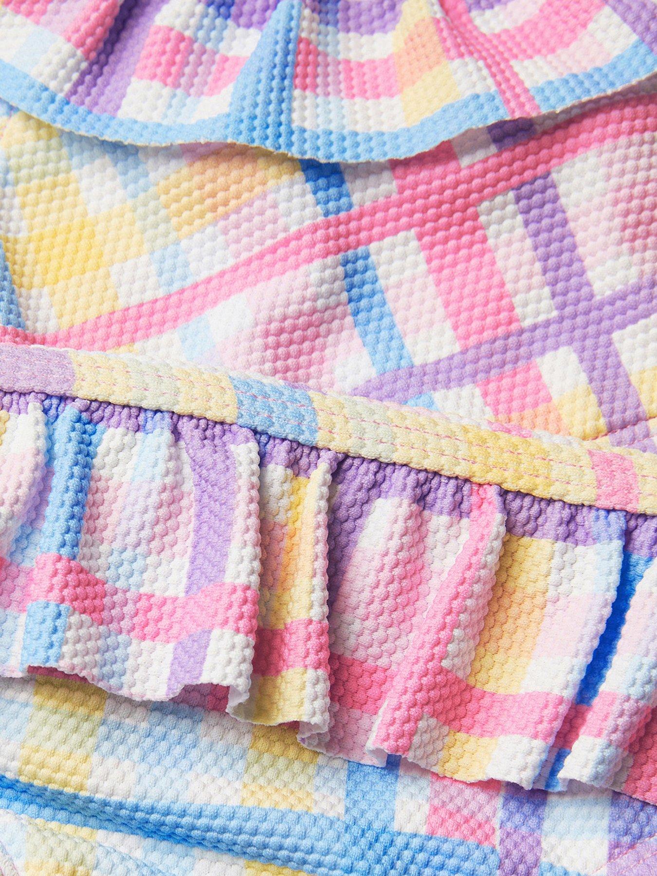 Image 4 of 4 of Accessorize Girls Multi Check Bikini - Multi