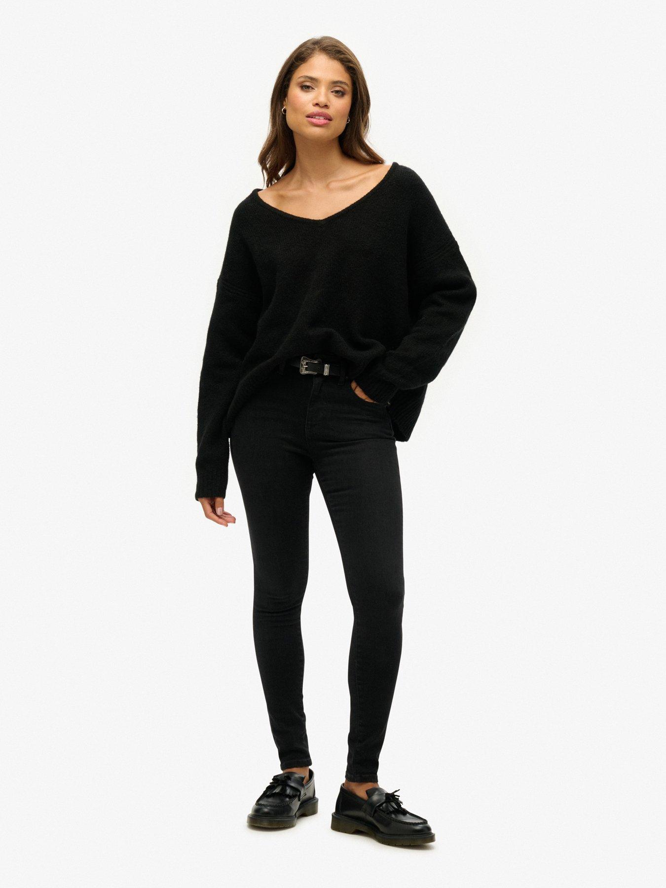 superdry-oversized-v-neck-jumper-blackback