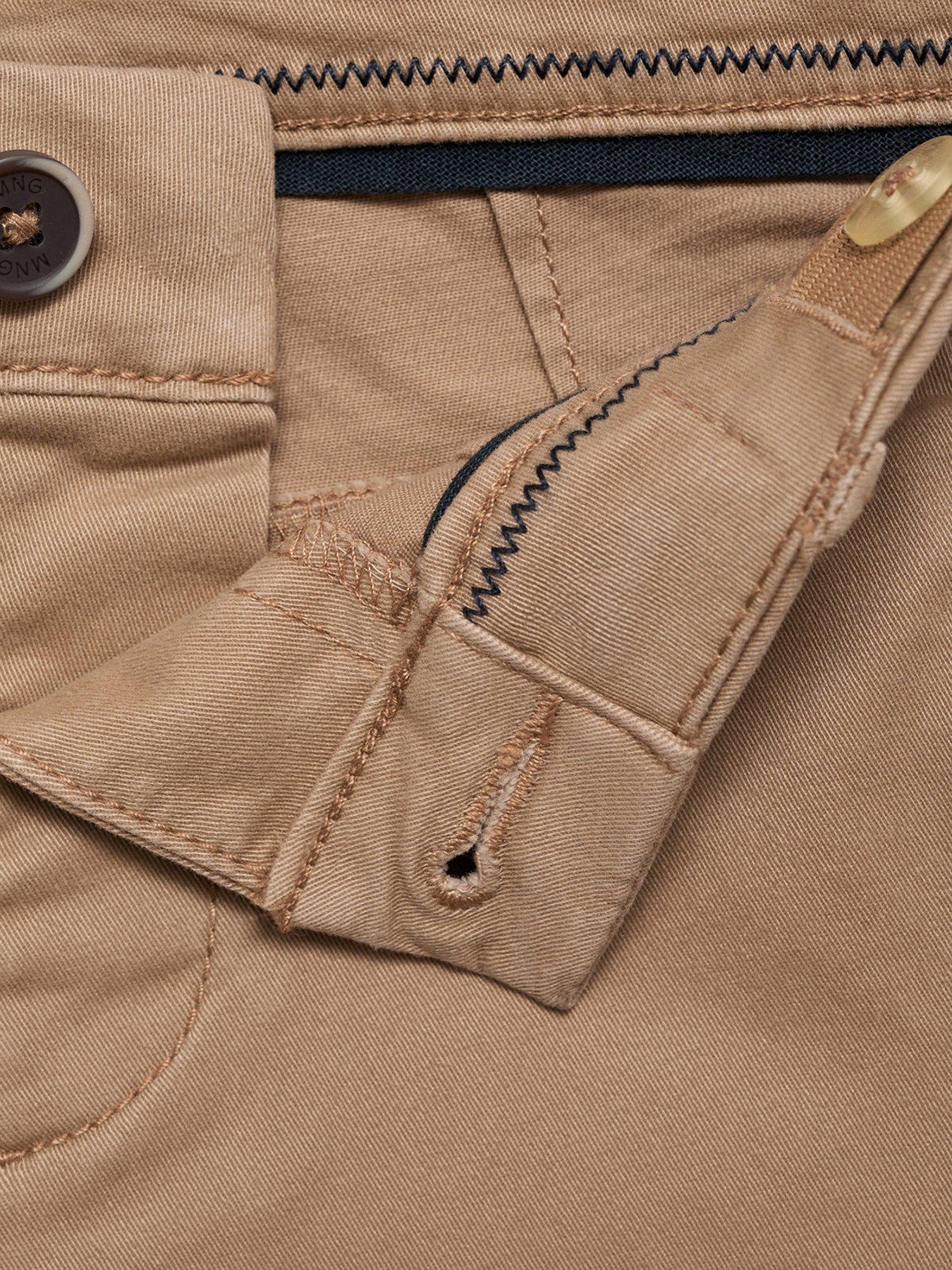 Image 4 of 4 of Mango Younger Boys Chino Trousers - Beige