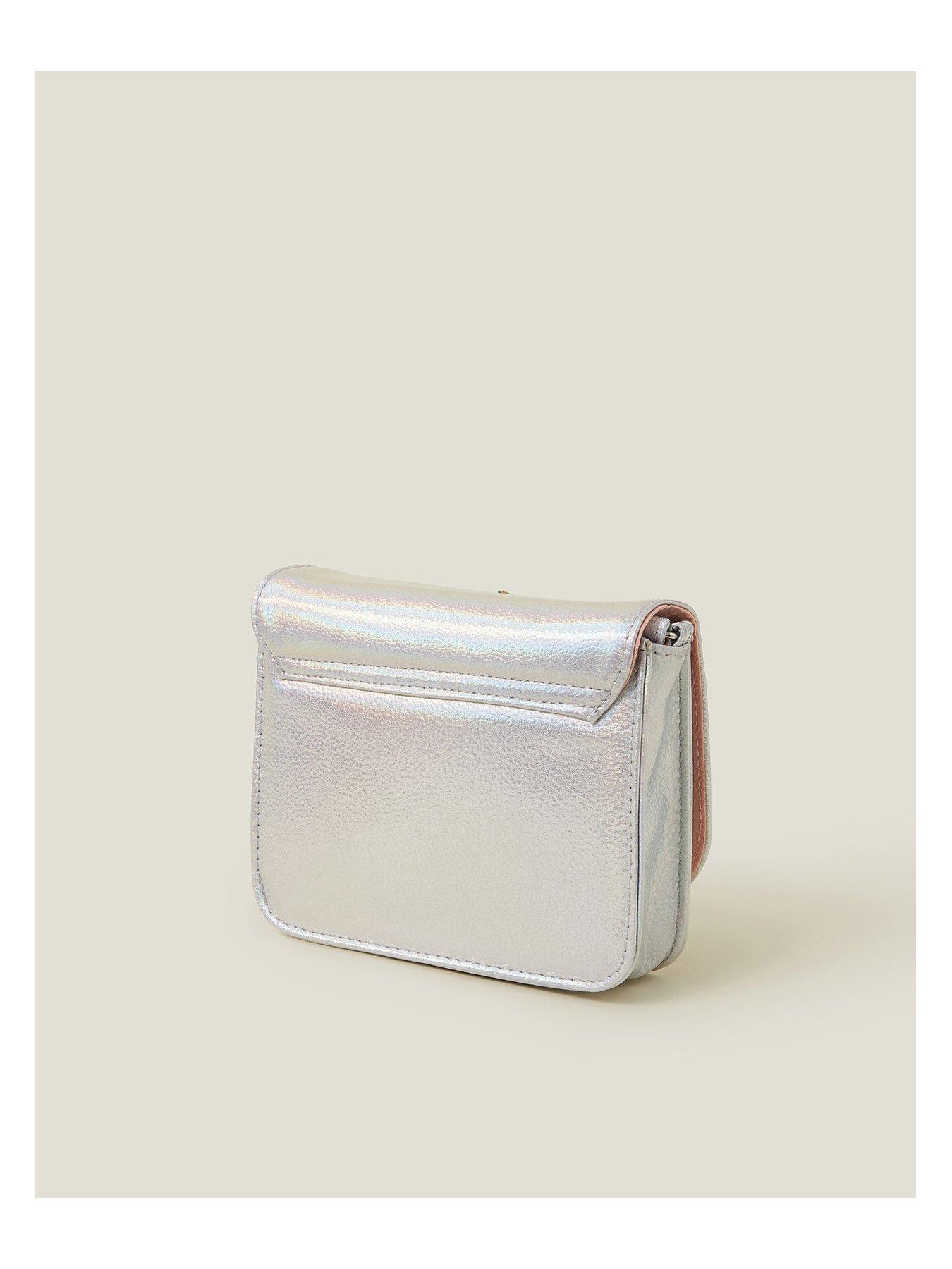 Image 3 of 5 of Accessorize Girls Unicorn Cross Body Bag - Silver