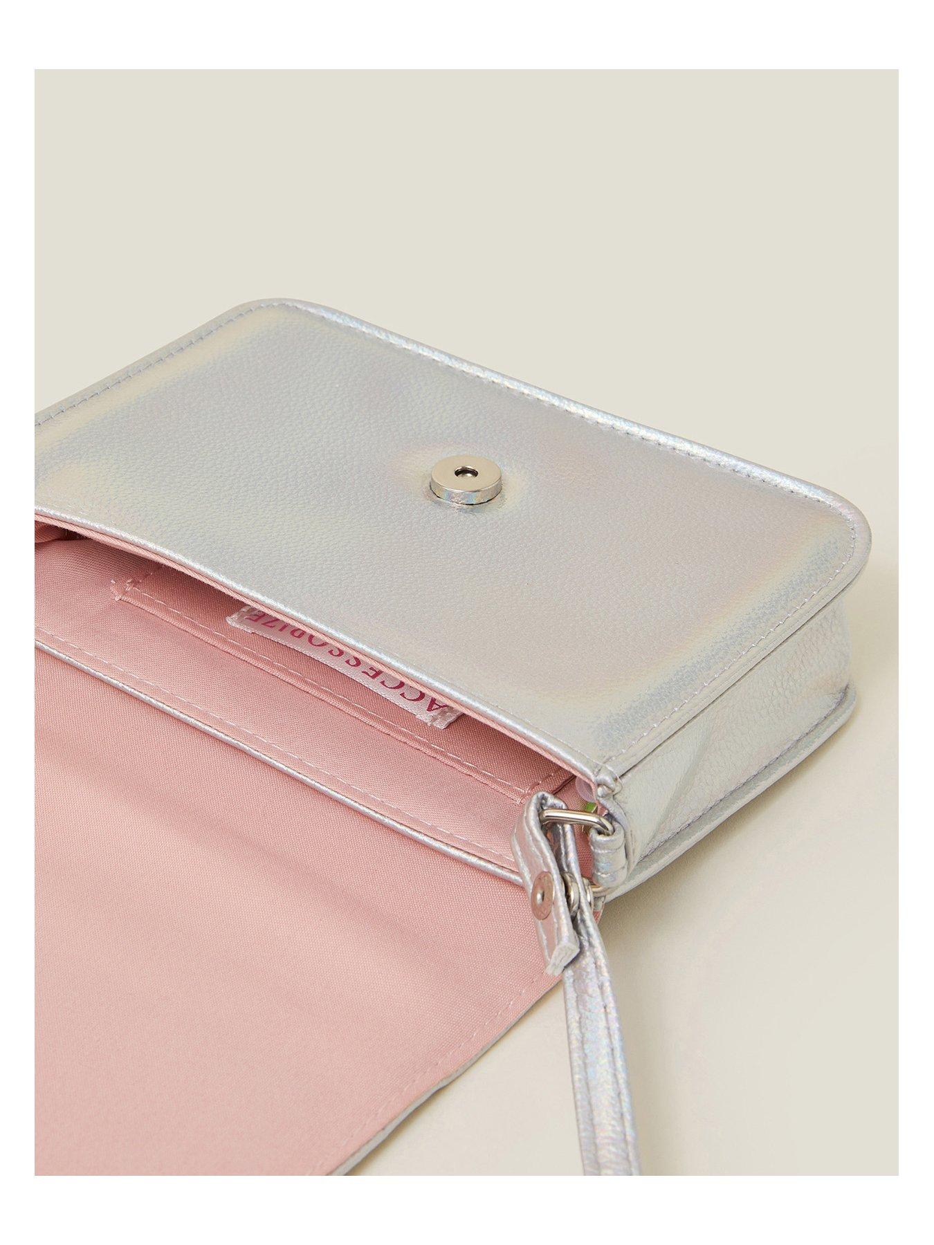 Image 5 of 5 of Accessorize Girls Unicorn Cross Body Bag - Silver