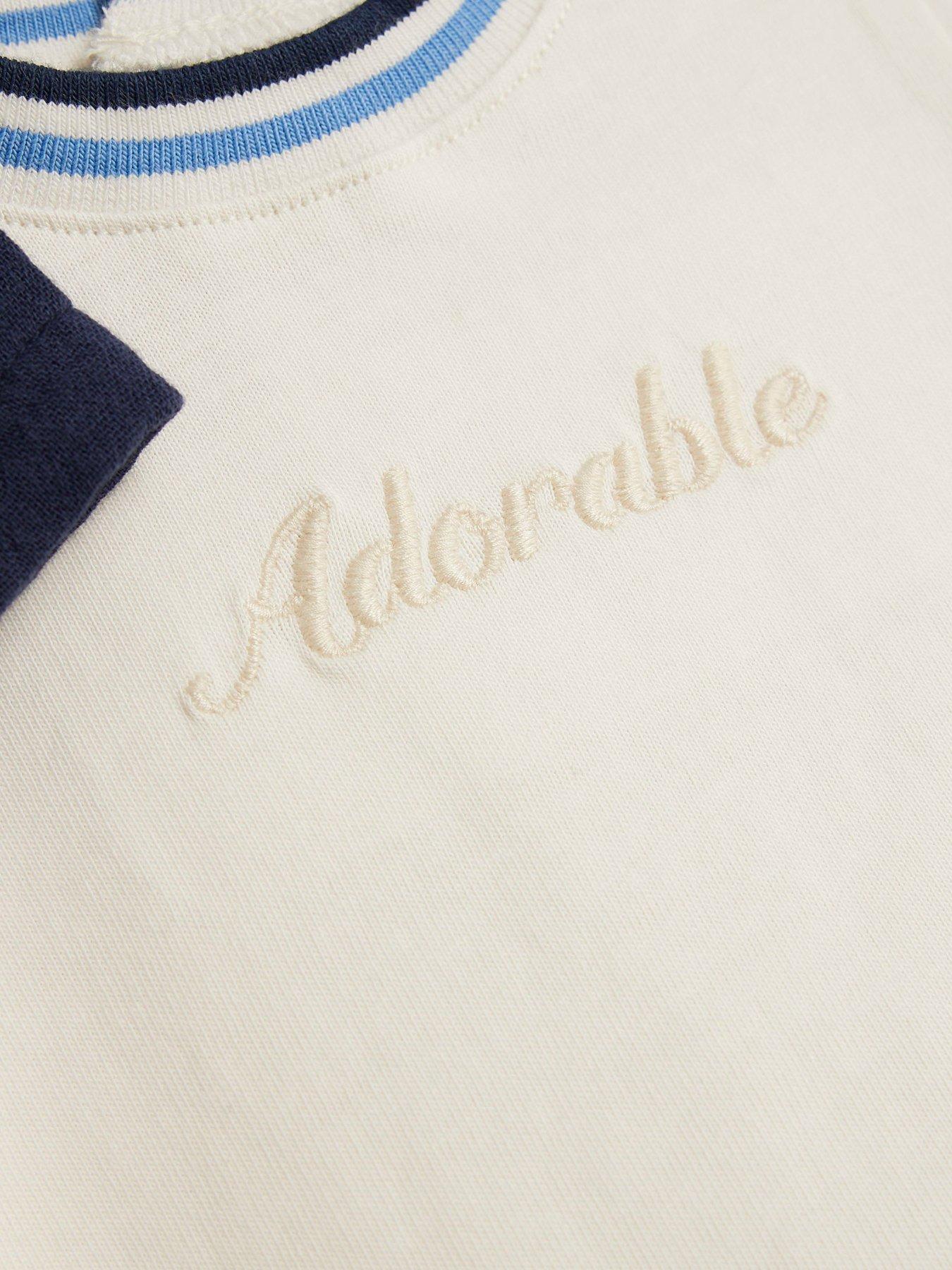 Image 5 of 5 of River Island Baby Baby Boys Ri Short Shacket Set Of 3 - Navy