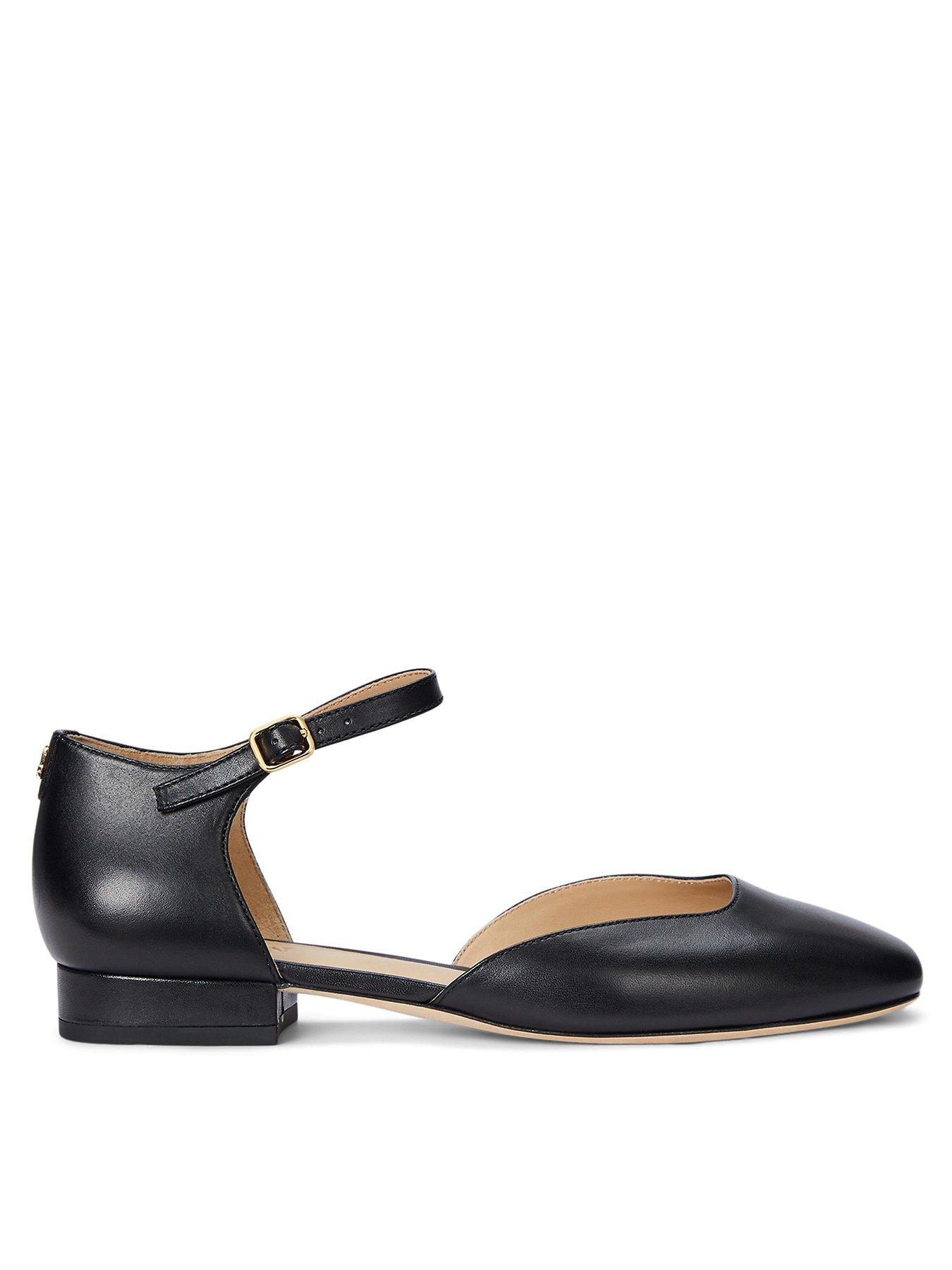 Image of Lauren by Ralph Lauren Emellie Leather Mary Jane - Black