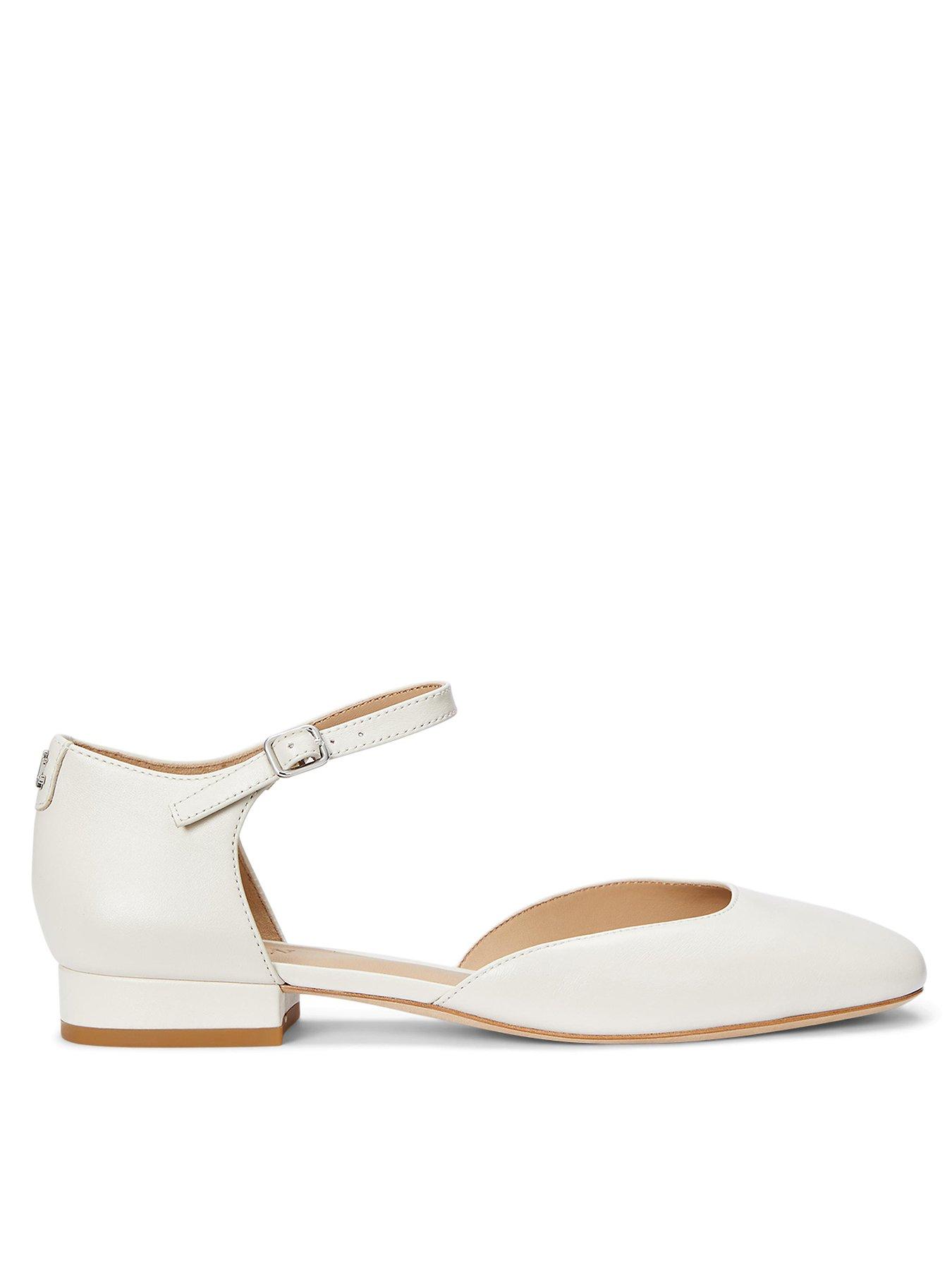 Image of Lauren by Ralph Lauren Emellie Leather Mary Jane - White