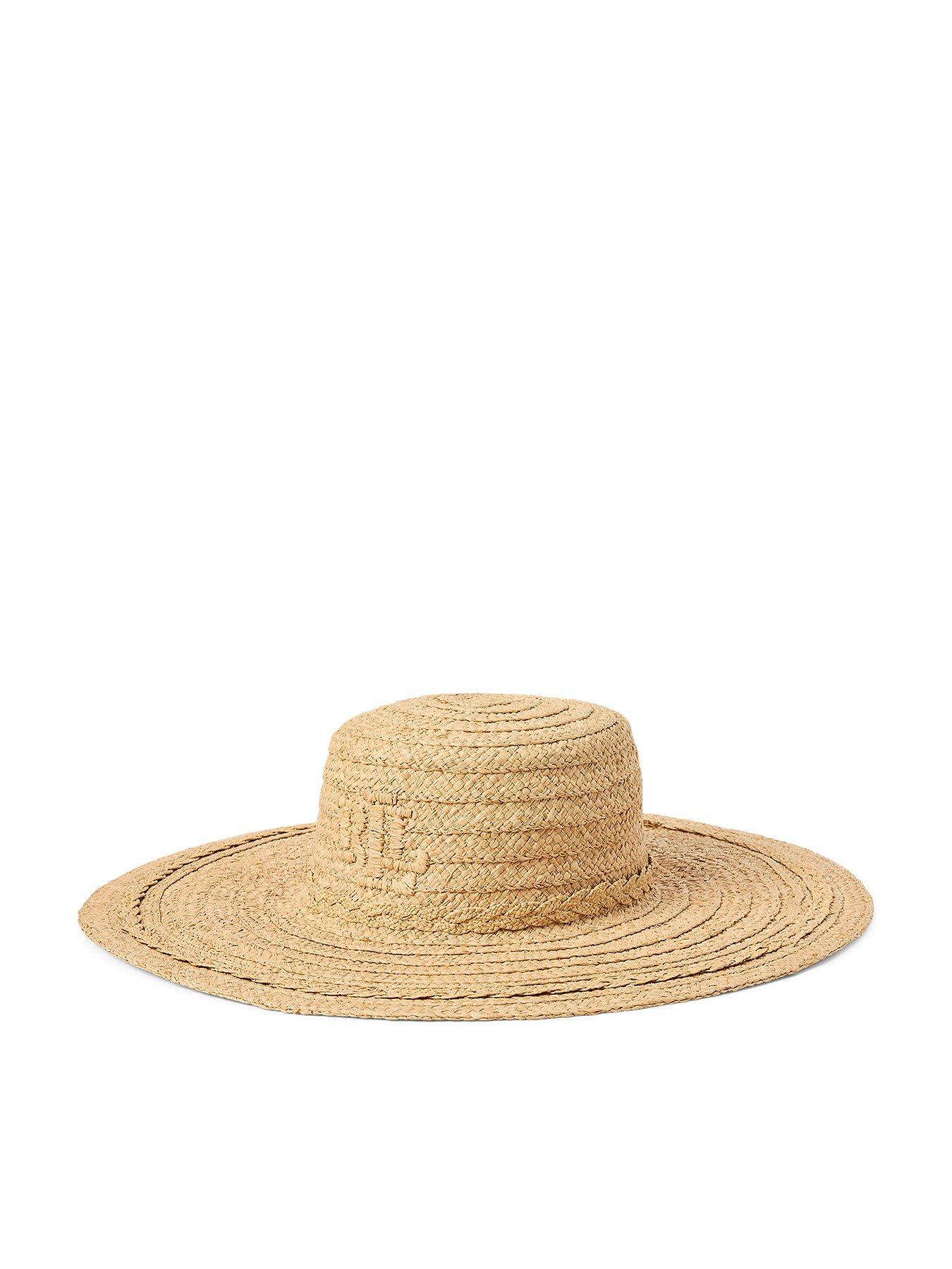Lauren by Ralph Lauren Sunhat Logo Hat- Beige