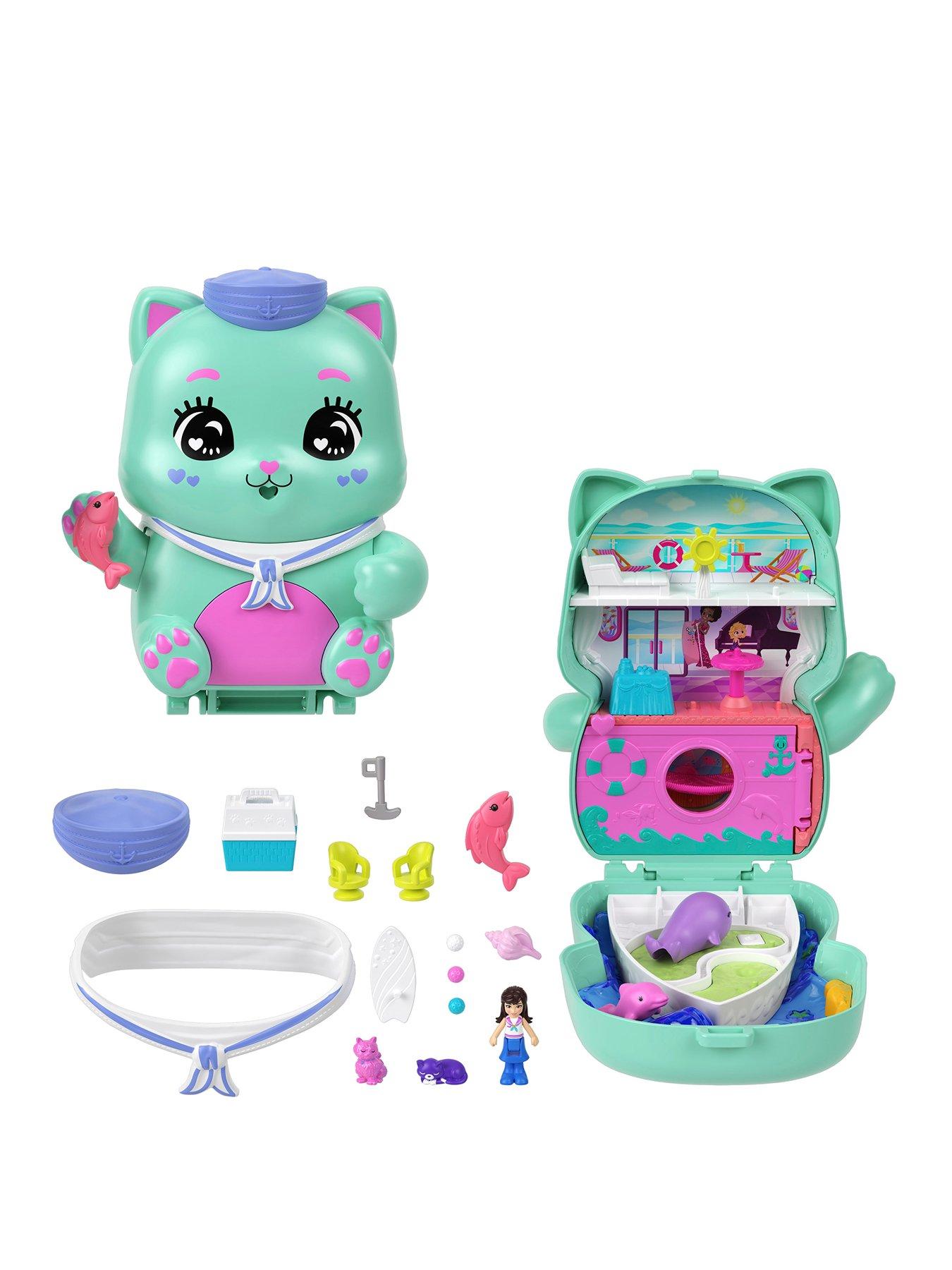 Image 1 of 8 of Polly Pocket Set Sail Kitty Compact