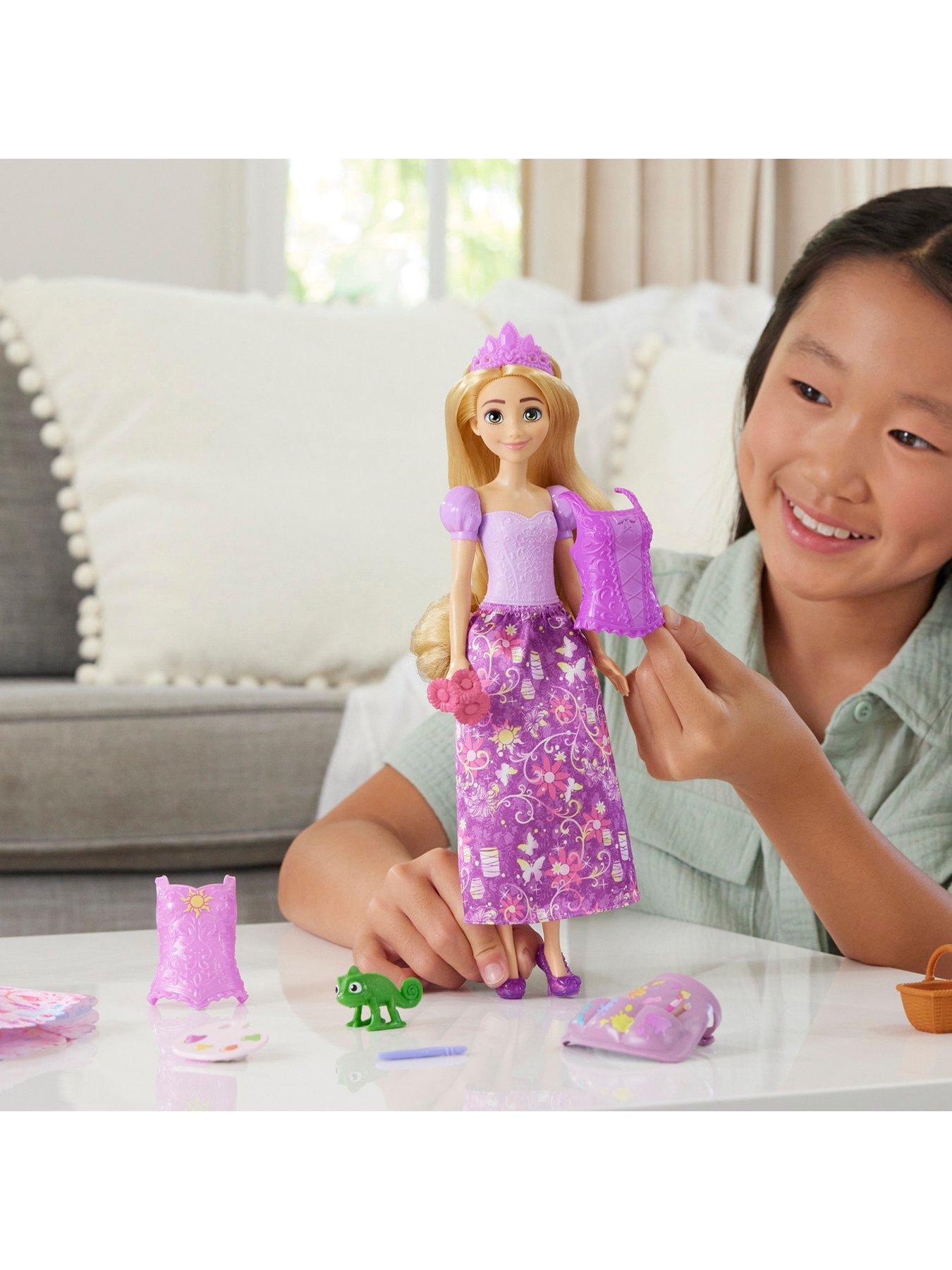 Image 2 of 7 of Disney Princess Fashion Storytelling Rapunzel Doll with Accessories