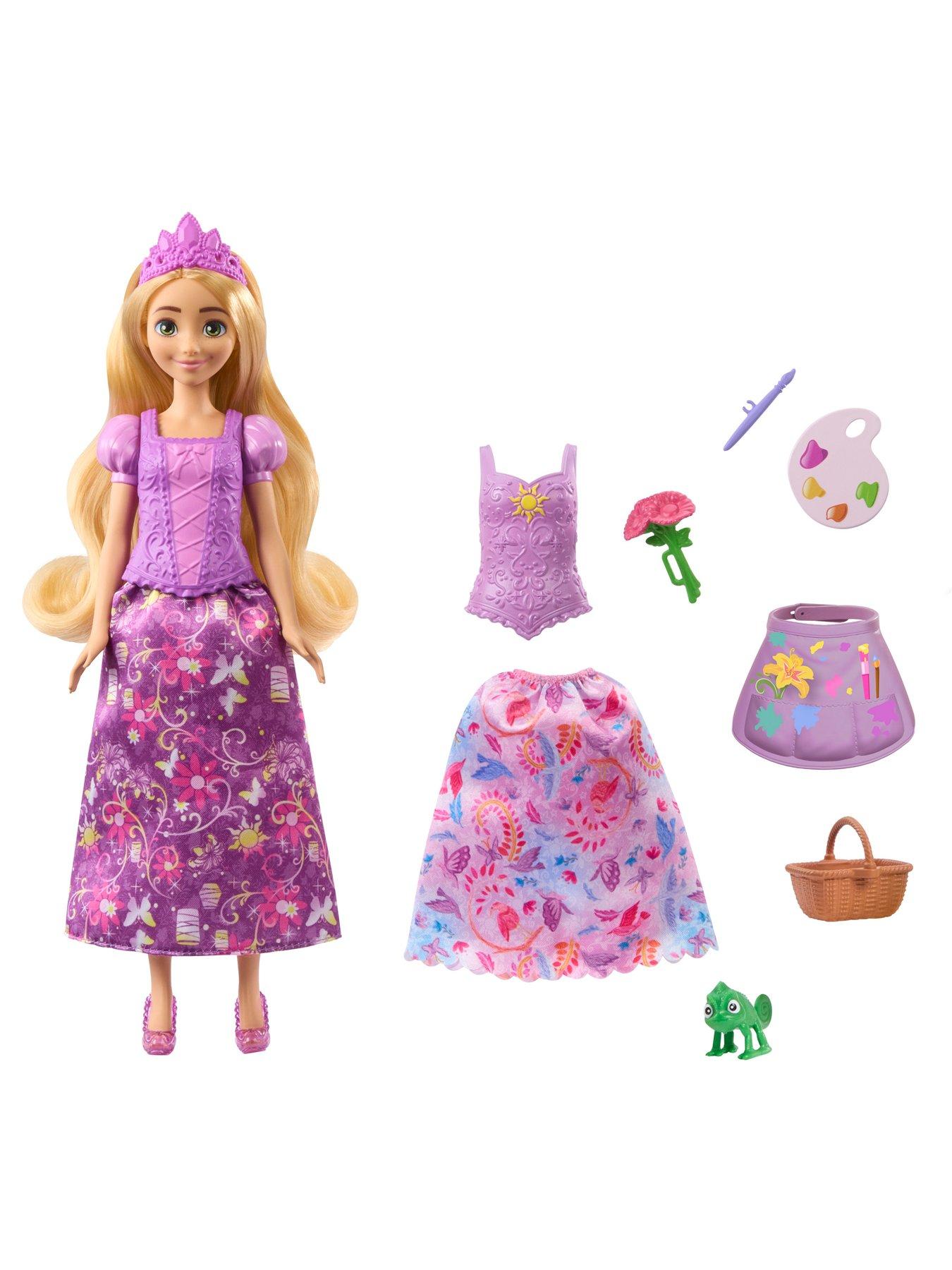 Image 3 of 7 of Disney Princess Fashion Storytelling Rapunzel Doll with Accessories
