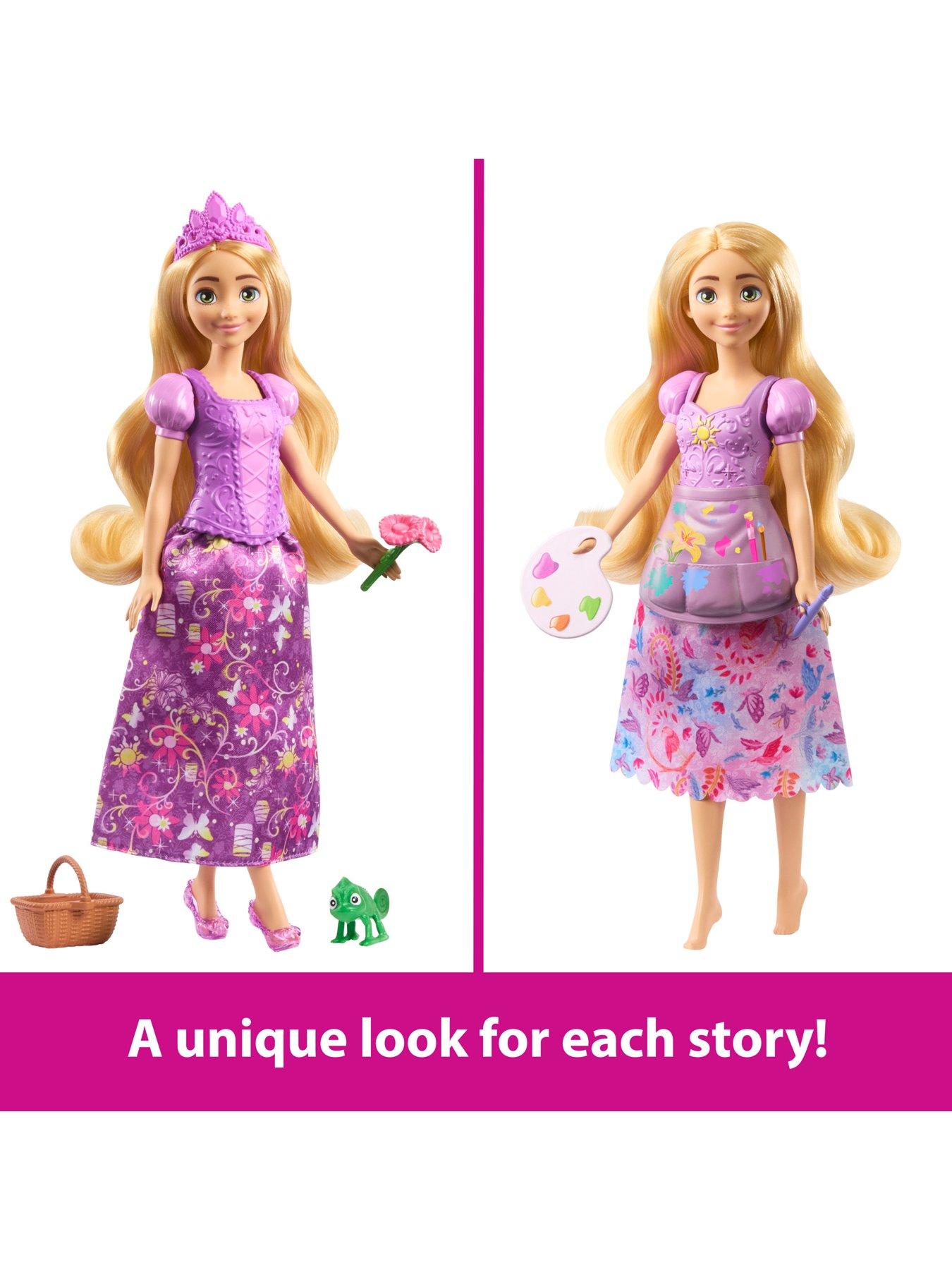Image 4 of 7 of Disney Princess Fashion Storytelling Rapunzel Doll with Accessories