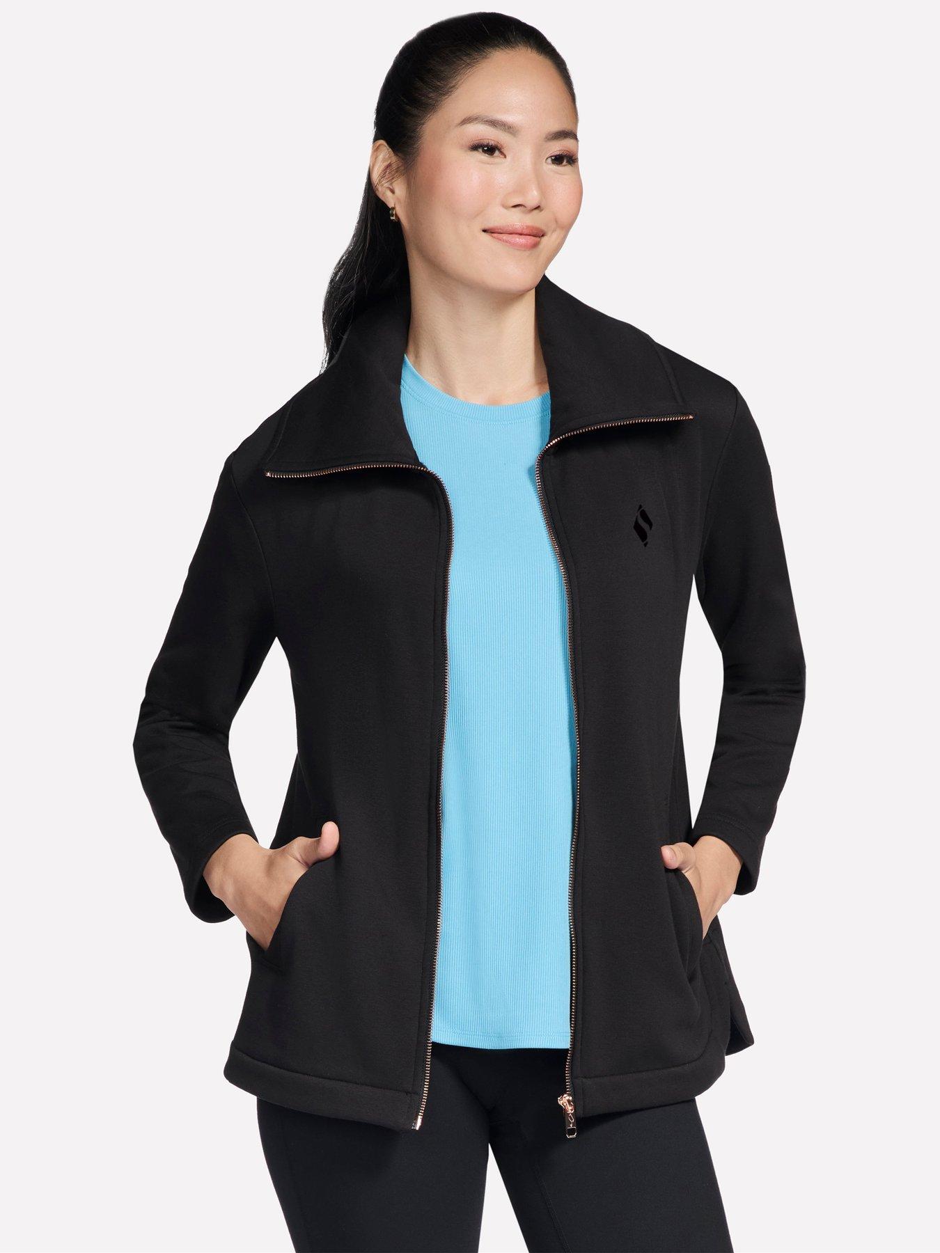 skechers-go-snuggle-full-zip-jacket-blackstillFront