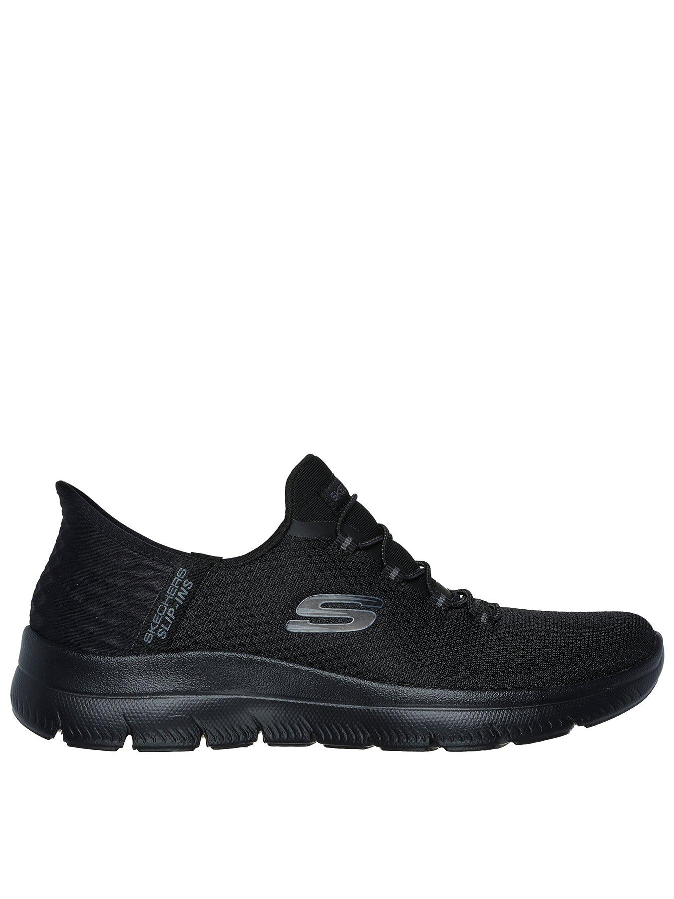 Skechers Mesh Bungee Slip-ins W/ Air-cooled Mf - Black