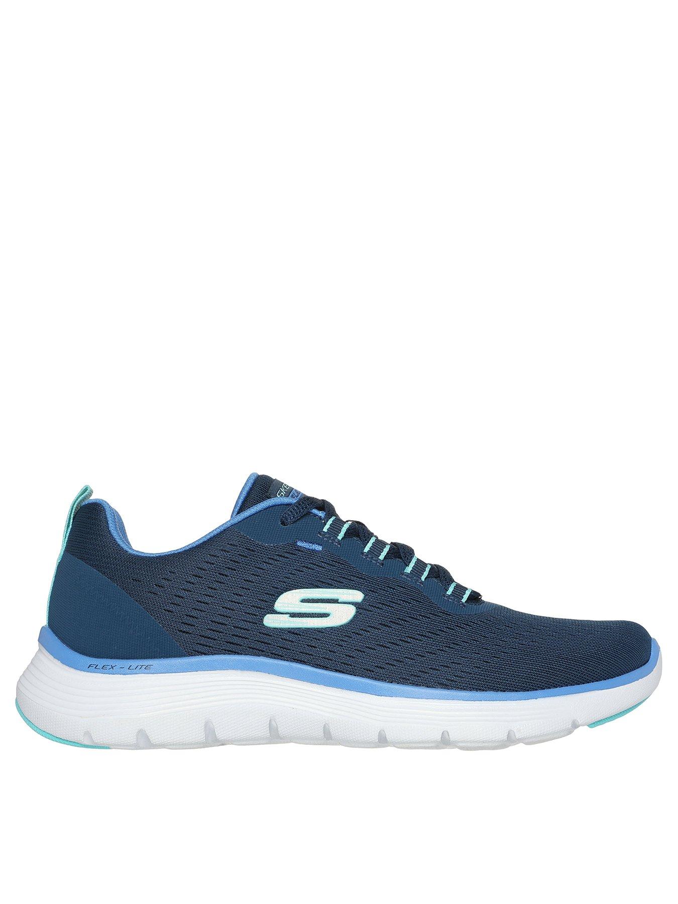 Skechers Wide Fit Flex Appeal 5.0 New Path Trainer - Navy