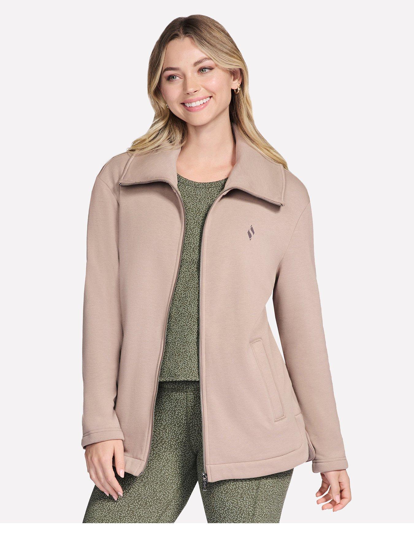 skechers-go-snuggle-full-zip-jacket-beigefront