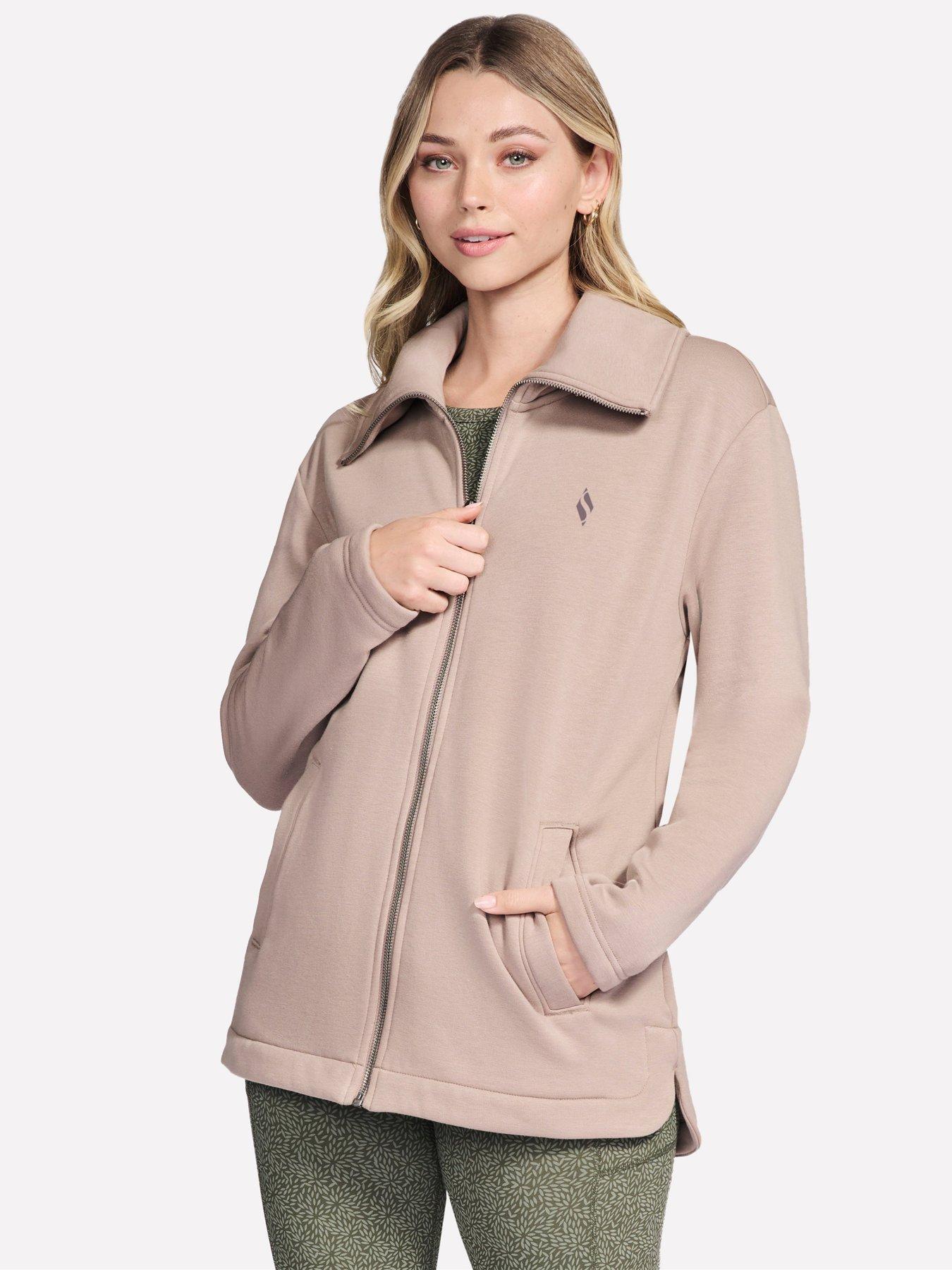 skechers-go-snuggle-full-zip-jacket-beigestillFront