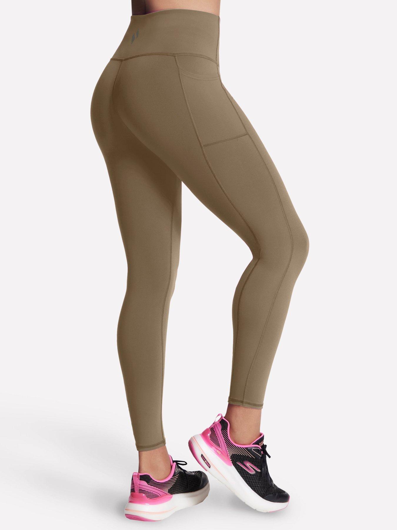 skechers-go-walk-high-waisted-legging-brownoutfit