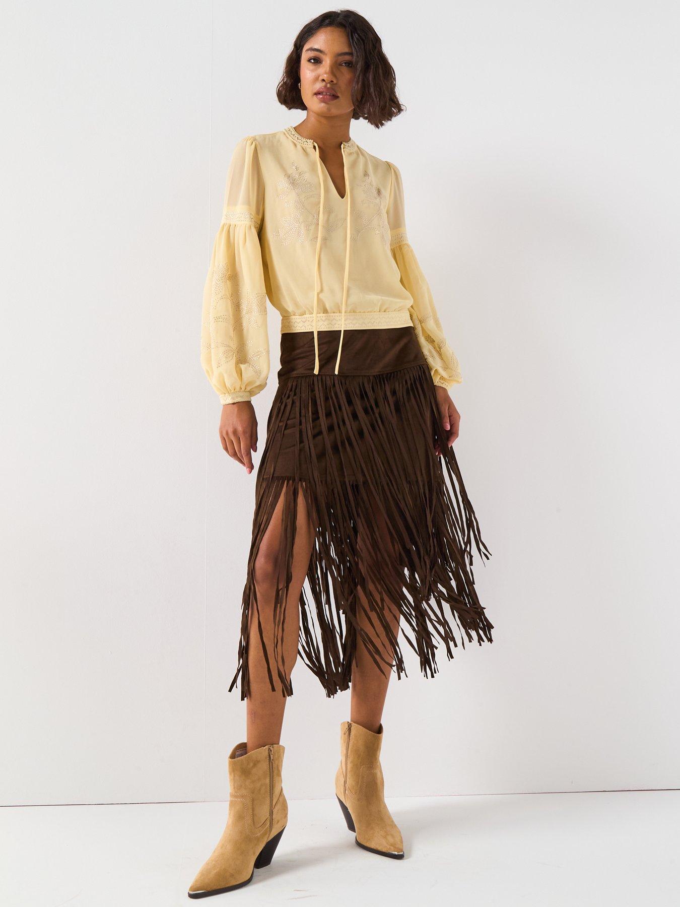 v-by-very-embroidered-tie-neck-blouse-yellowback
