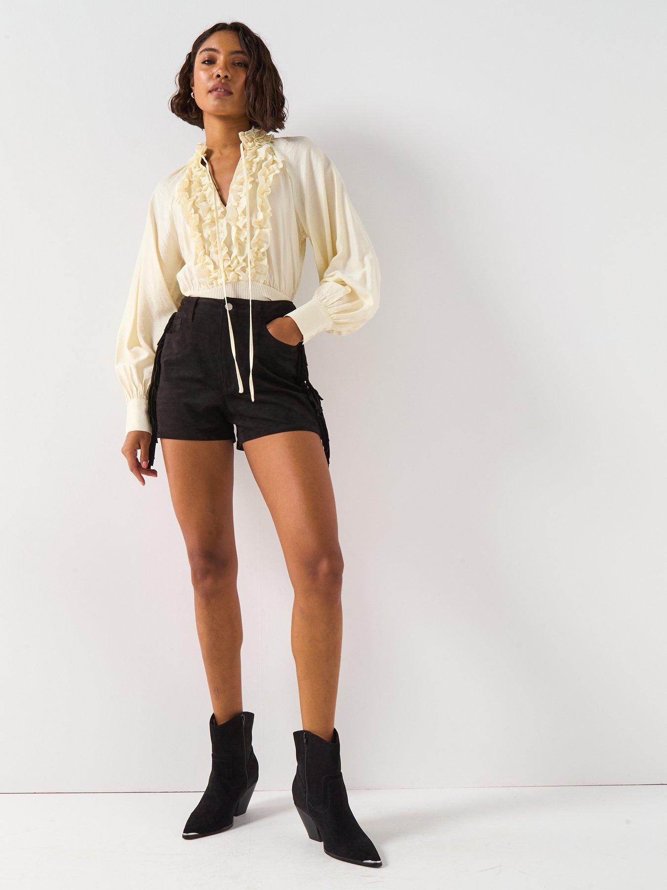v-by-very-ruffle-rib-bottom-blouse-creamback