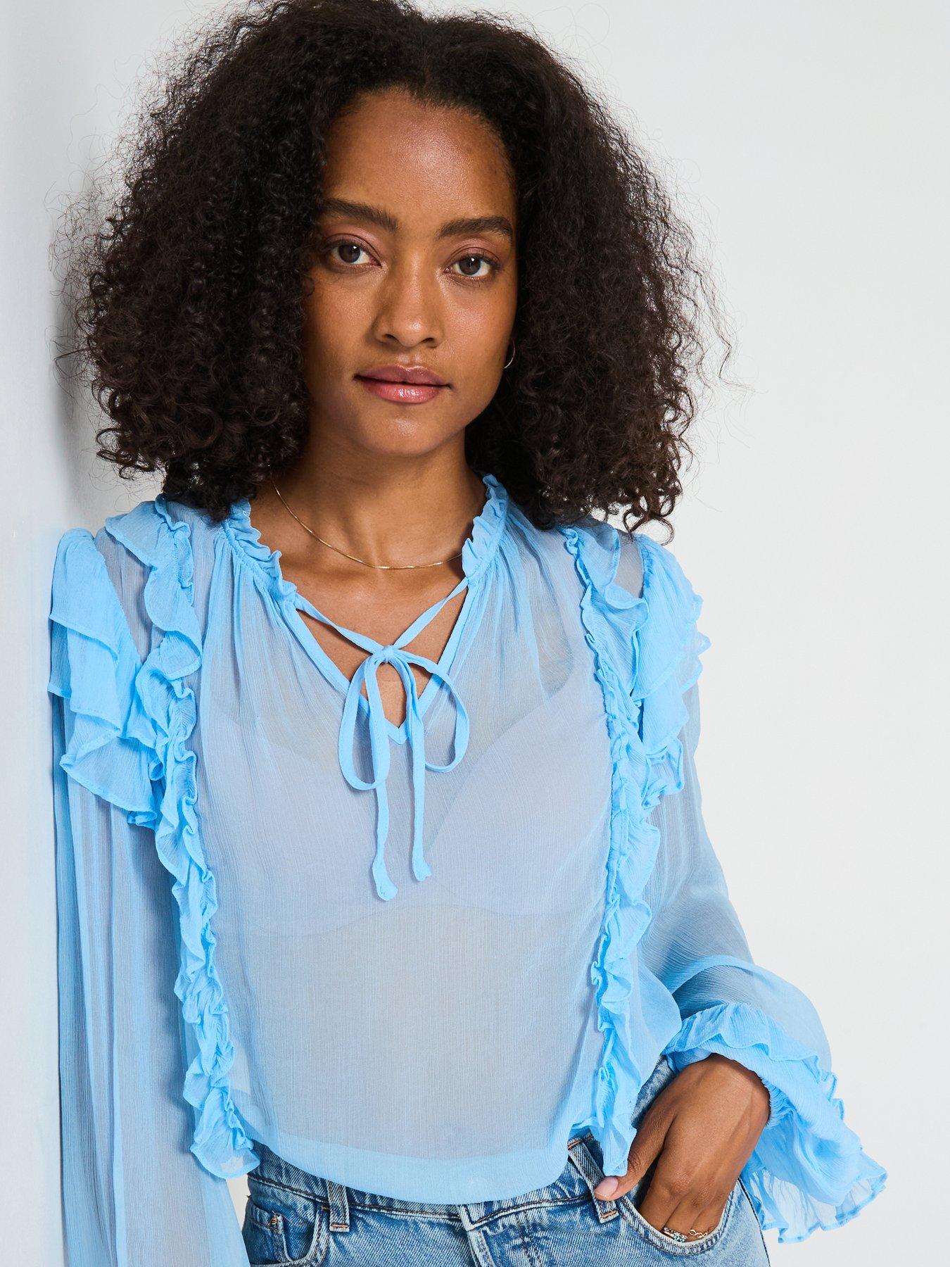v-by-very-seersucker-ruffle-blouse-bluedetail