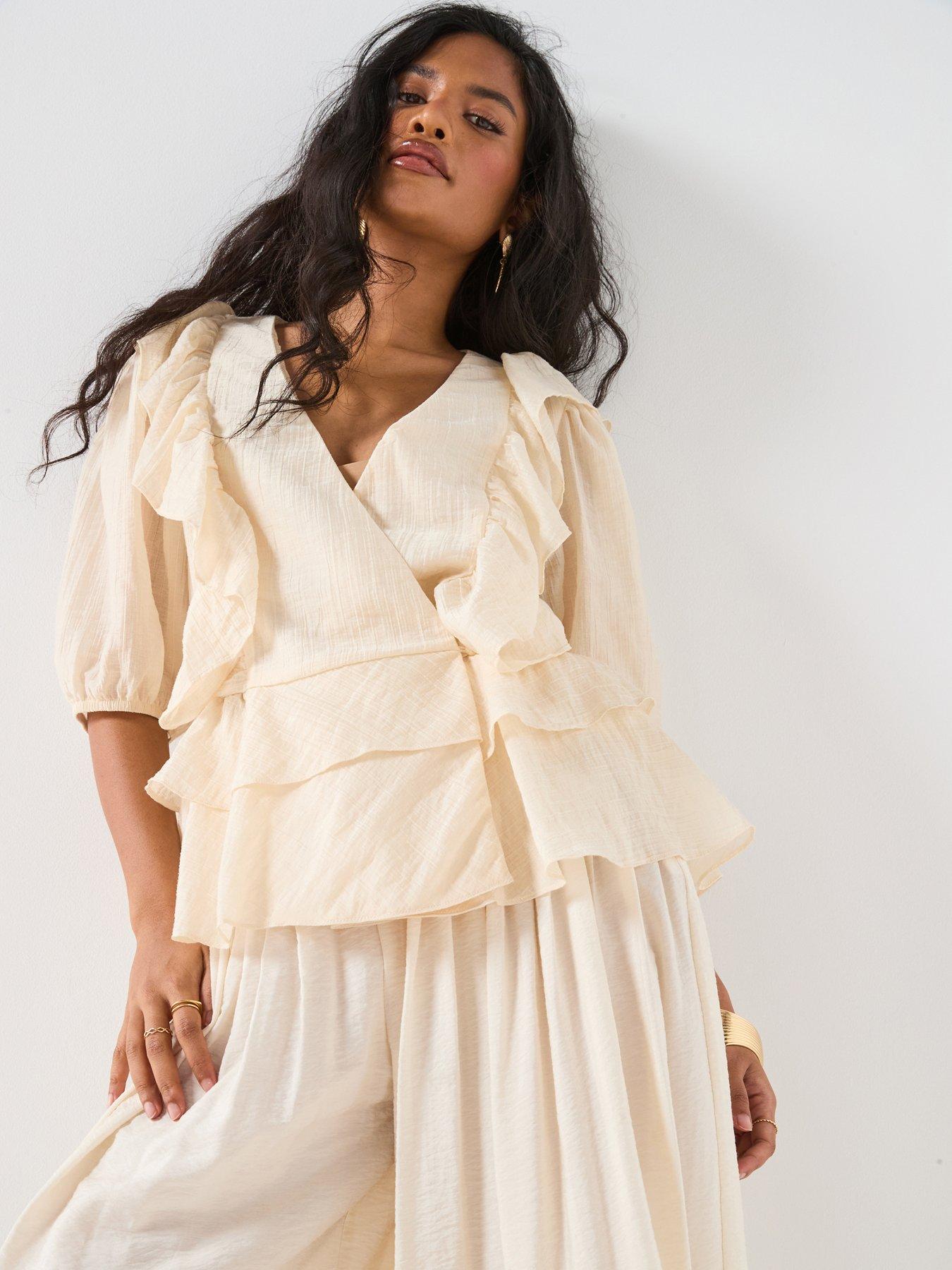 v-by-very-wrap-frill-blouse-creamback