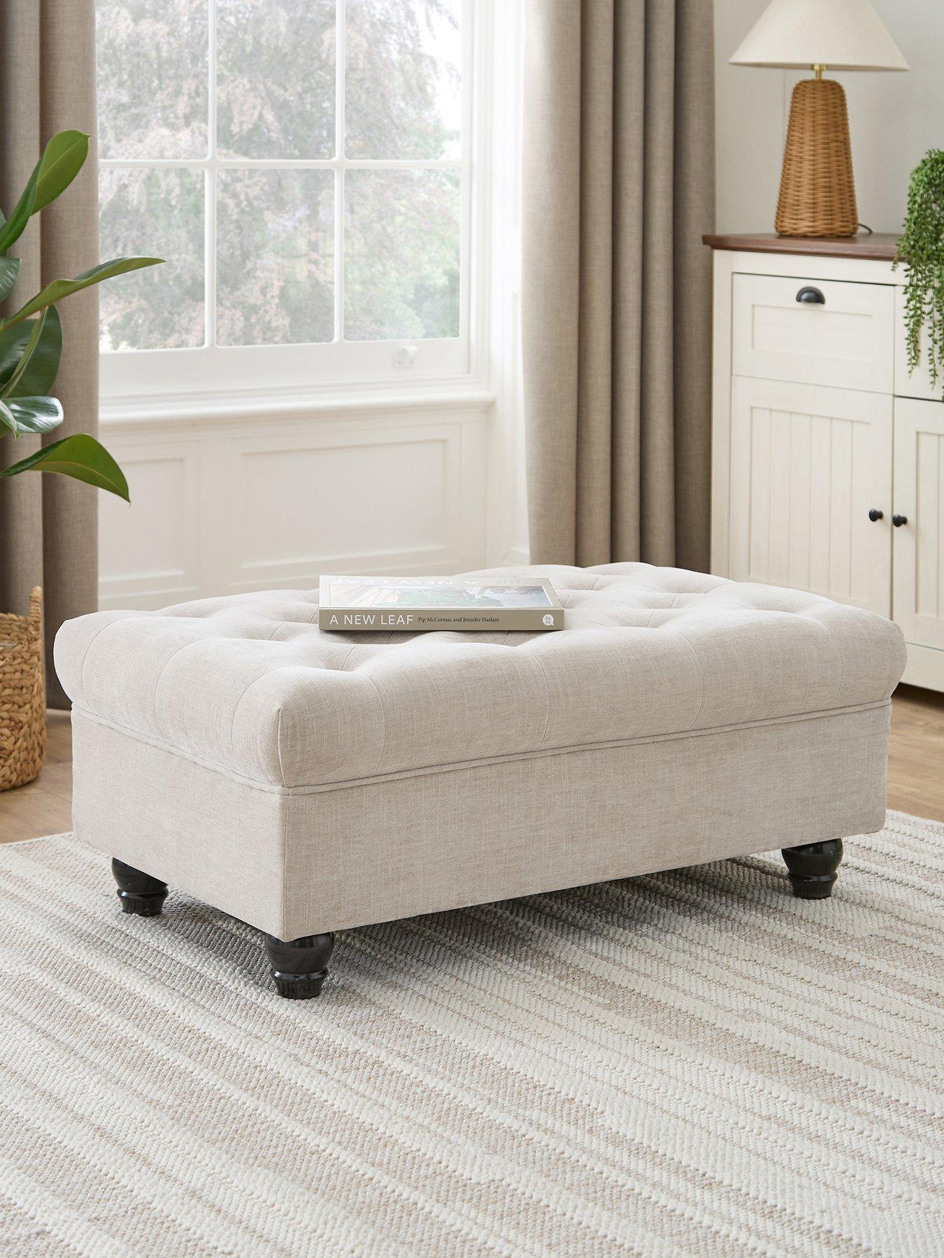 The Very Collection Windsor Fabric Footstool - FSC® Certified
