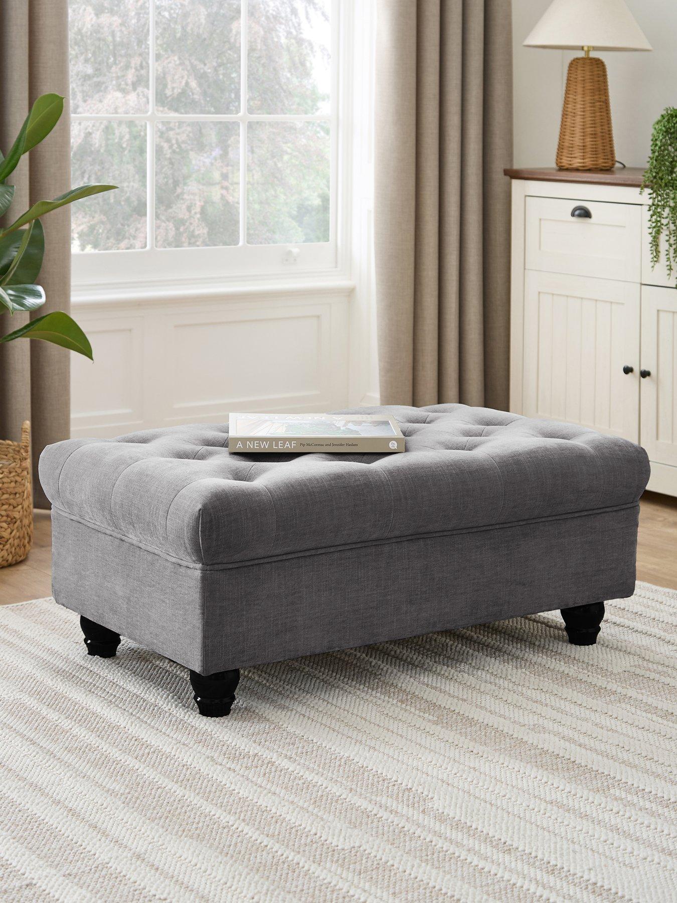 Very Home Windsor Fabric Footstool - FSC® Certified