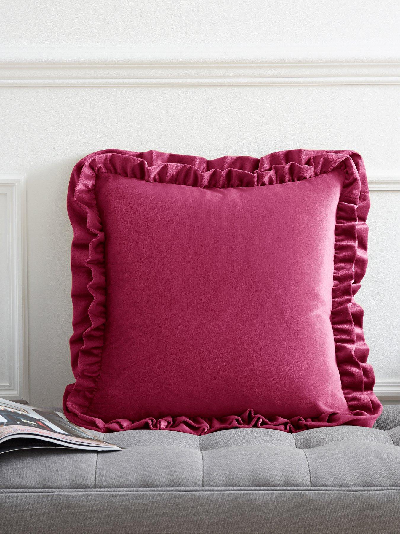 undefined So Soft Velvet Touch Double Frill Cushion