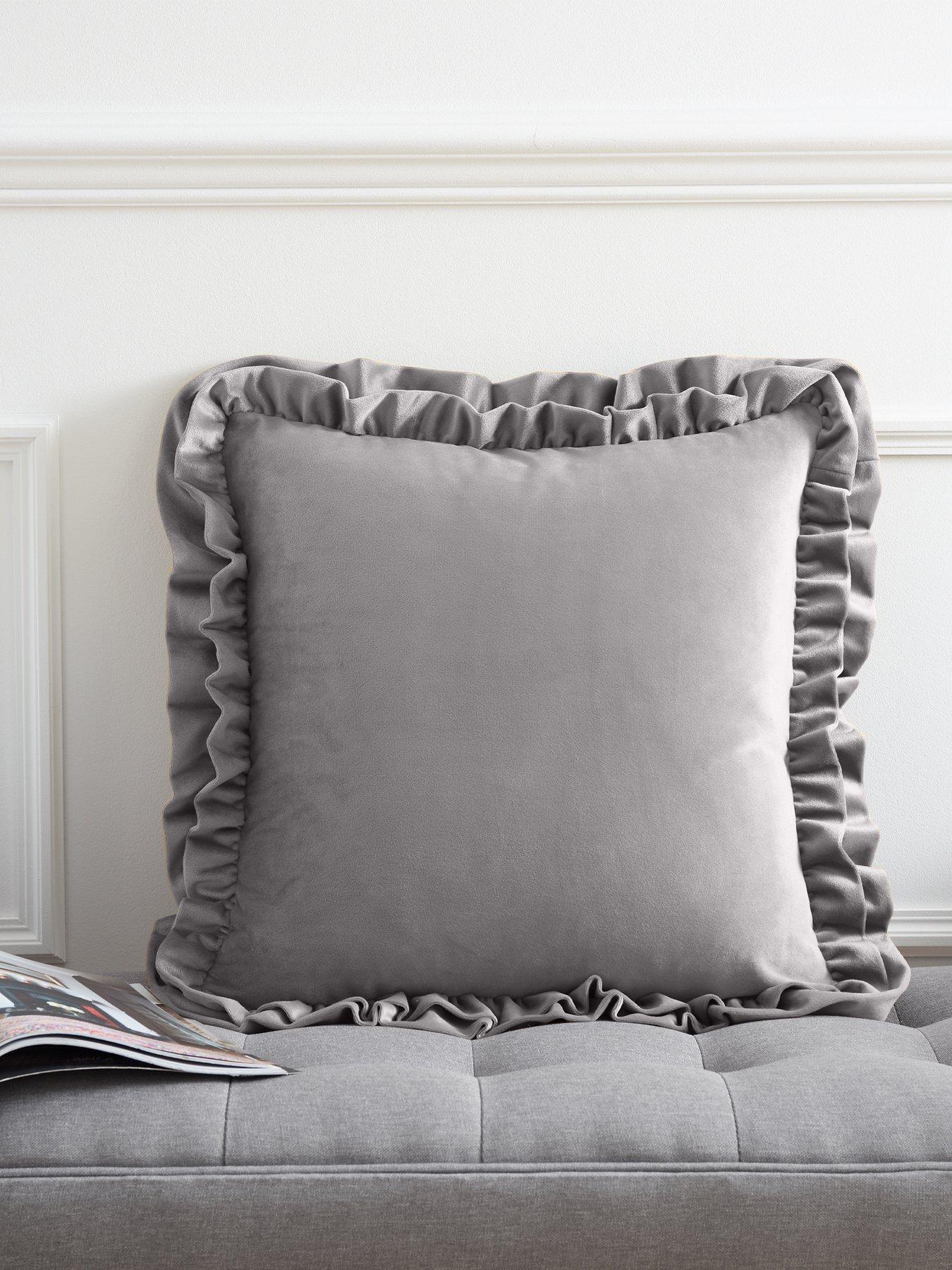 undefined So Soft Velvet Touch Double Frill Cushion