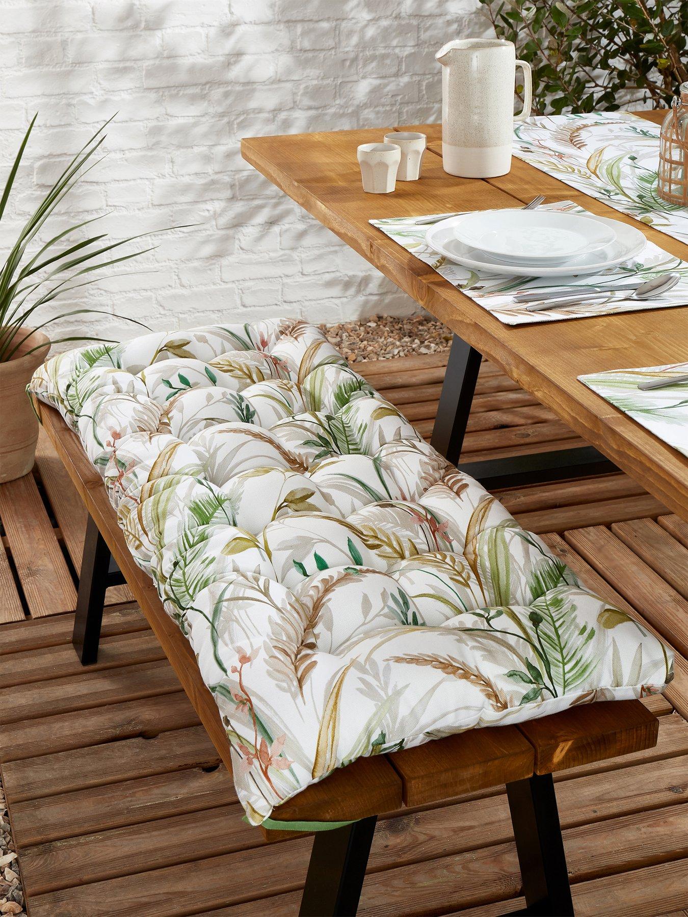 undefined Ornamental Grasses 100% Cotton Bench Pad
