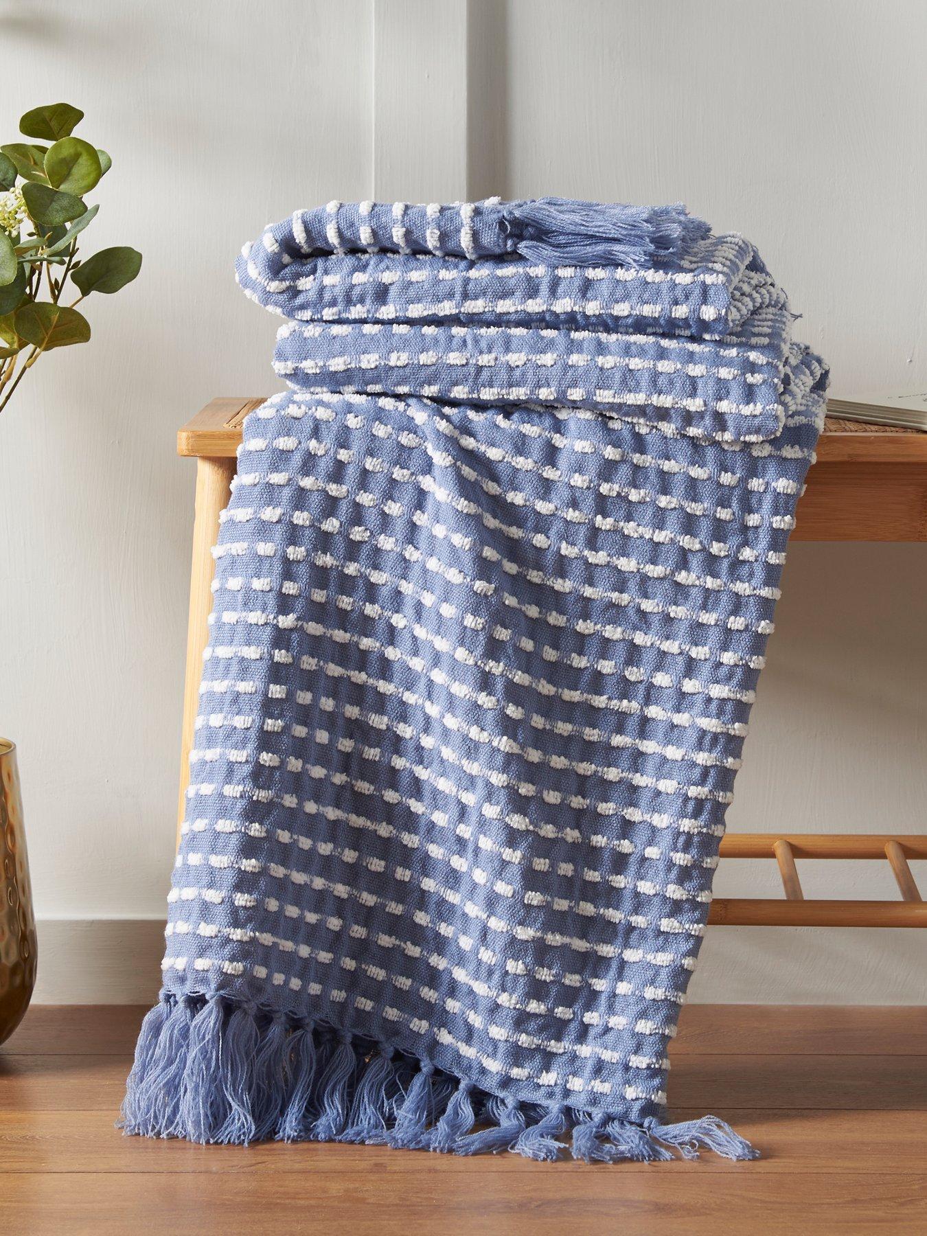 Image 1 of 5 of Catherine Lansfield Stab Stitch Throw