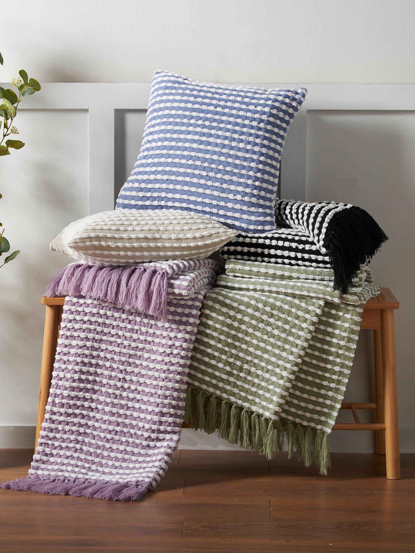 Image 4 of 5 of Catherine Lansfield Stab Stitch Throw