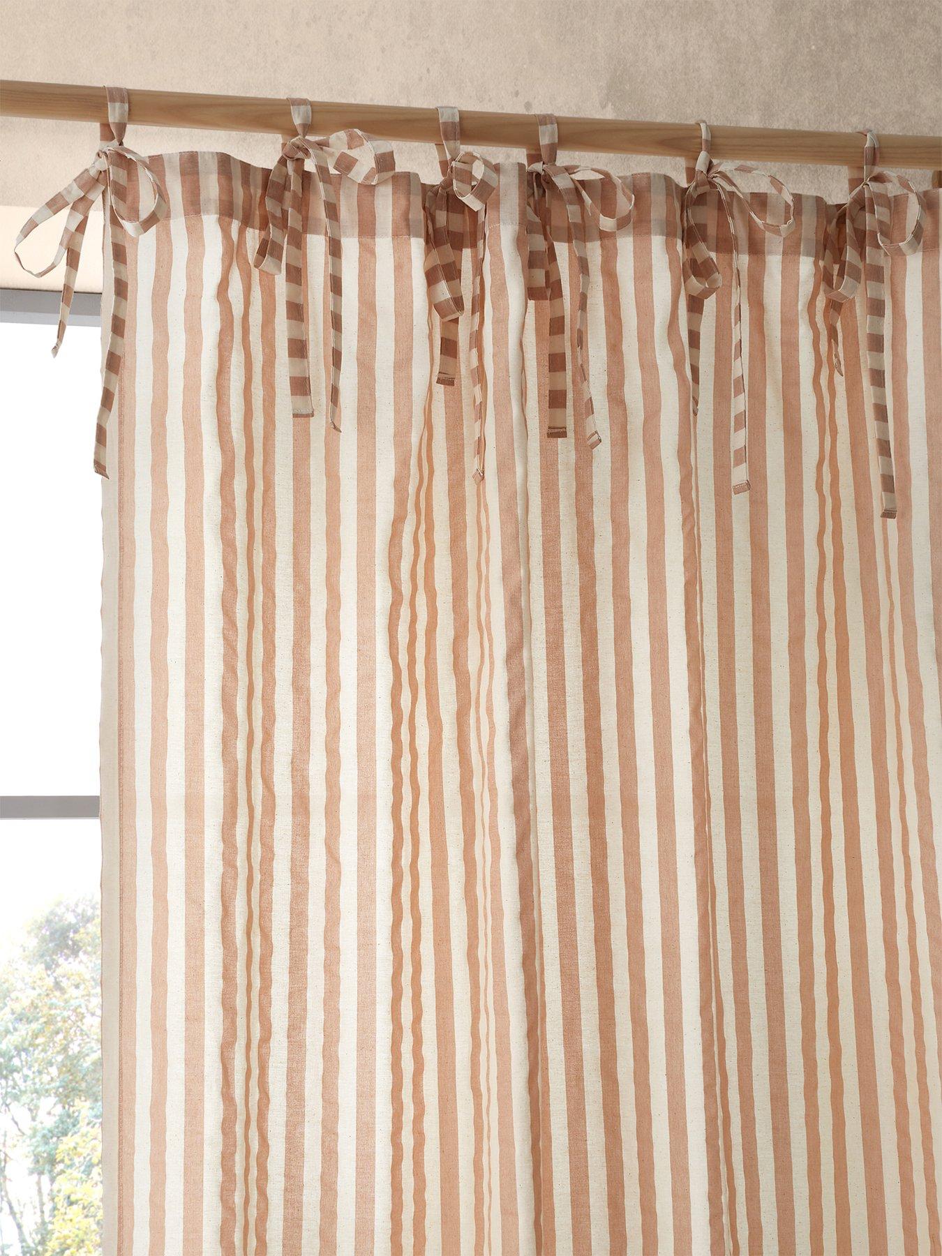 Image 1 of 4 of Pineapple Elephant Zanzibar Yarn Dyed Stripe Tie Top Single Panel Voile