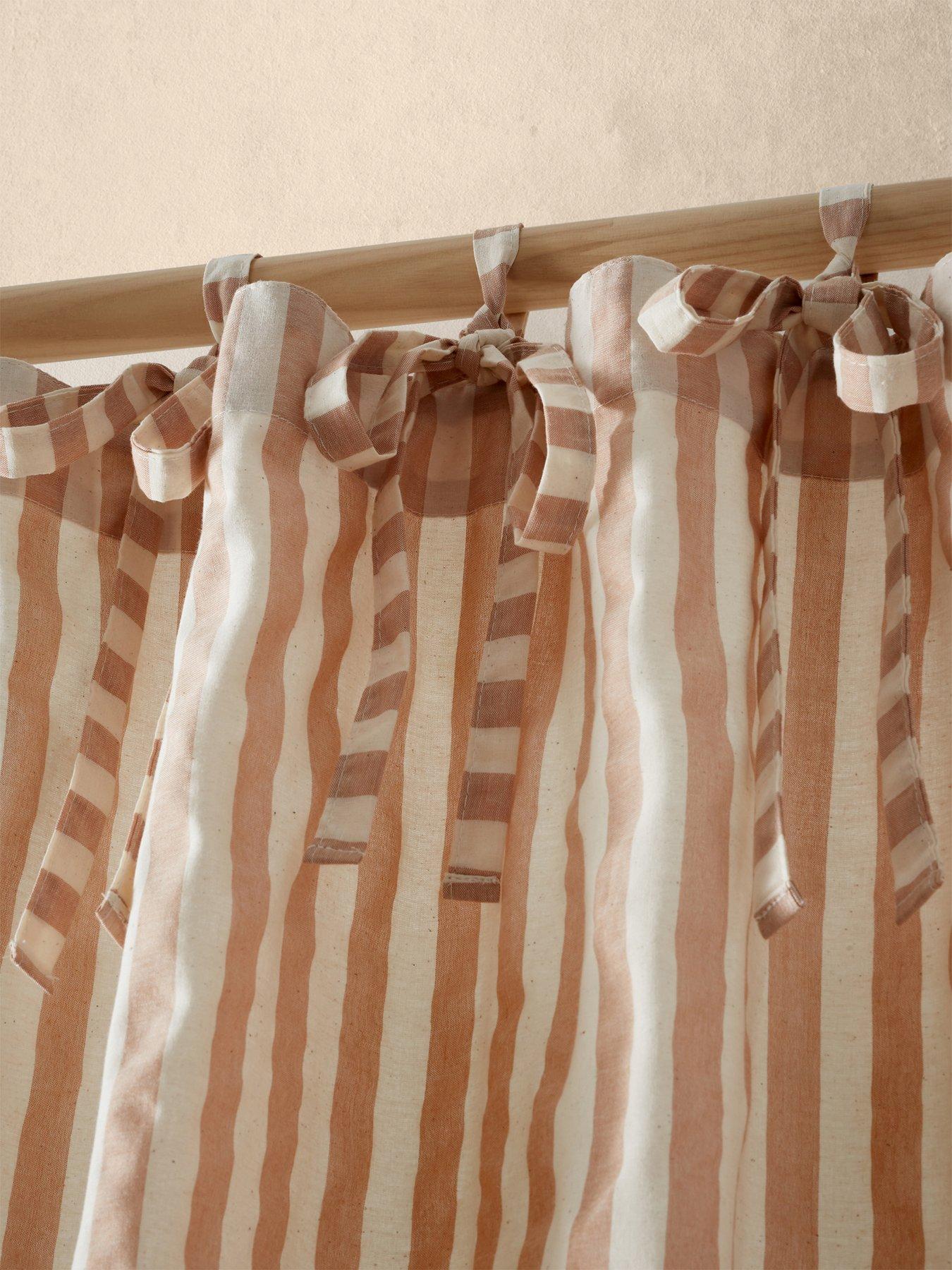 Image 3 of 4 of Pineapple Elephant Zanzibar Yarn Dyed Stripe Tie Top Single Panel Voile