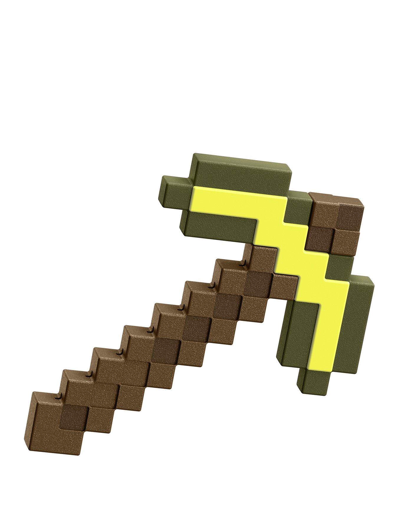 undefined Minecraft Pixelated Pickaxe, Role-Play Toy Accessory Collection (Styles May Vary)