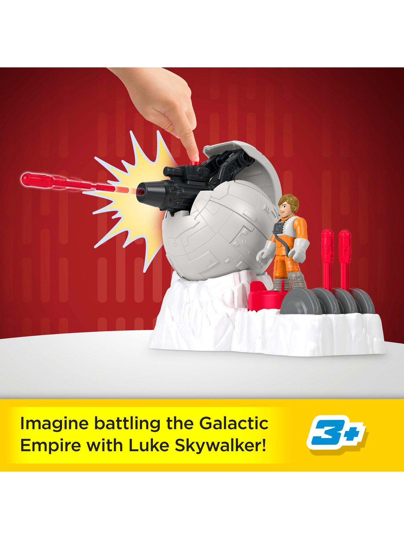 Image 2 of 7 of Imaginext Rebel Base Cannon Toy with Luke Skywalker Diecast Character Key, 5 Pieces