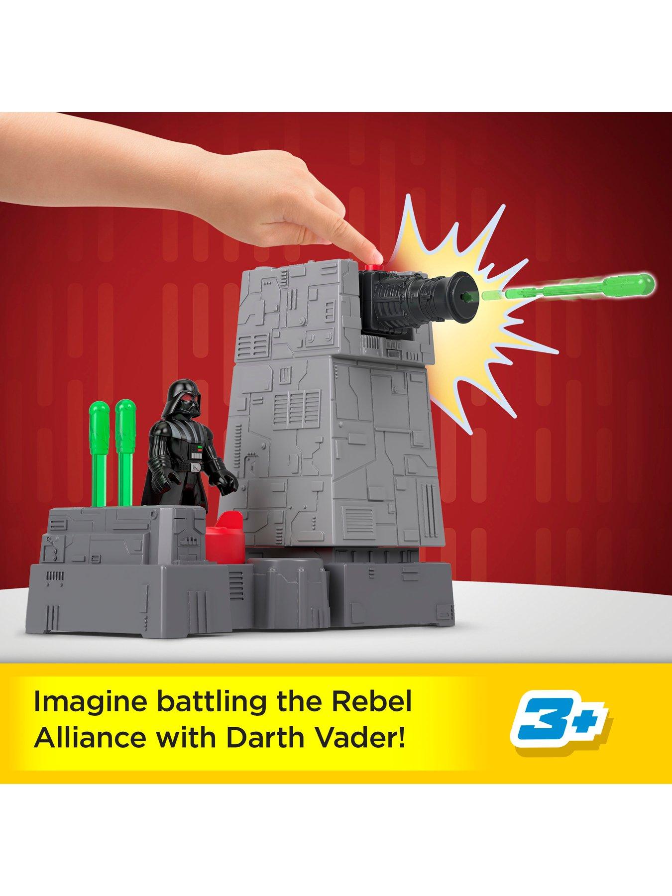 Image 2 of 7 of Imaginext STAR WARS Death Star Turret Toy Cannon with Darth Vader Diecast Character Key