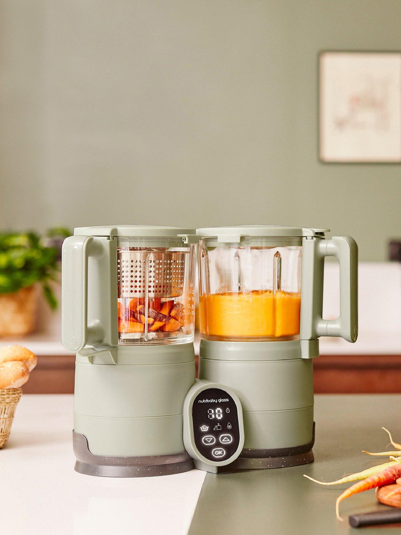 Image 1 of 8 of Babymoov Nutribaby Glass 4 in 1 Baby Food Processor/Blender/Steamer