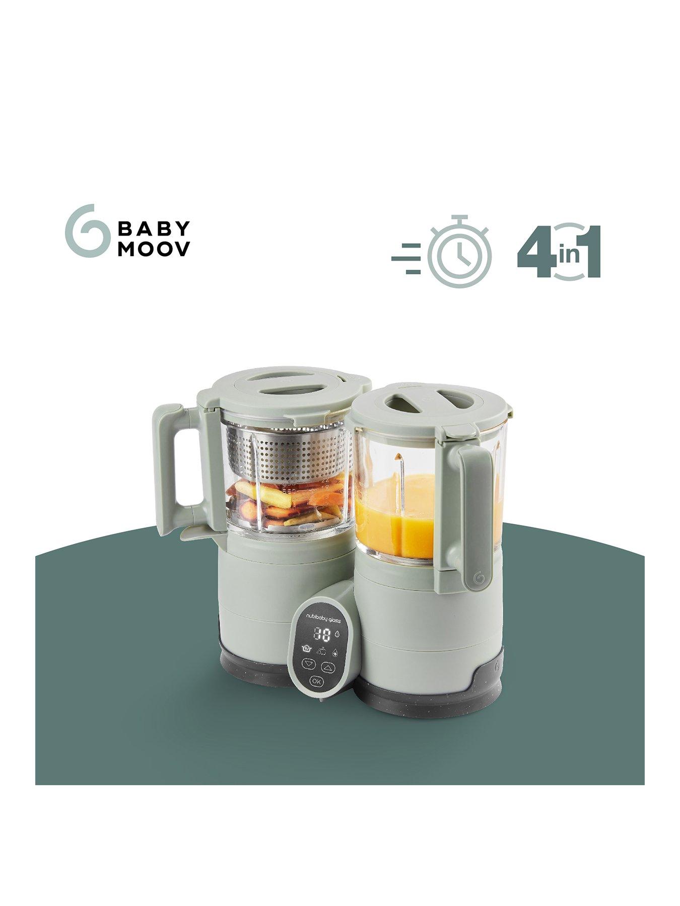 Image 3 of 8 of Babymoov Nutribaby Glass 4 in 1 Baby Food Processor/Blender/Steamer