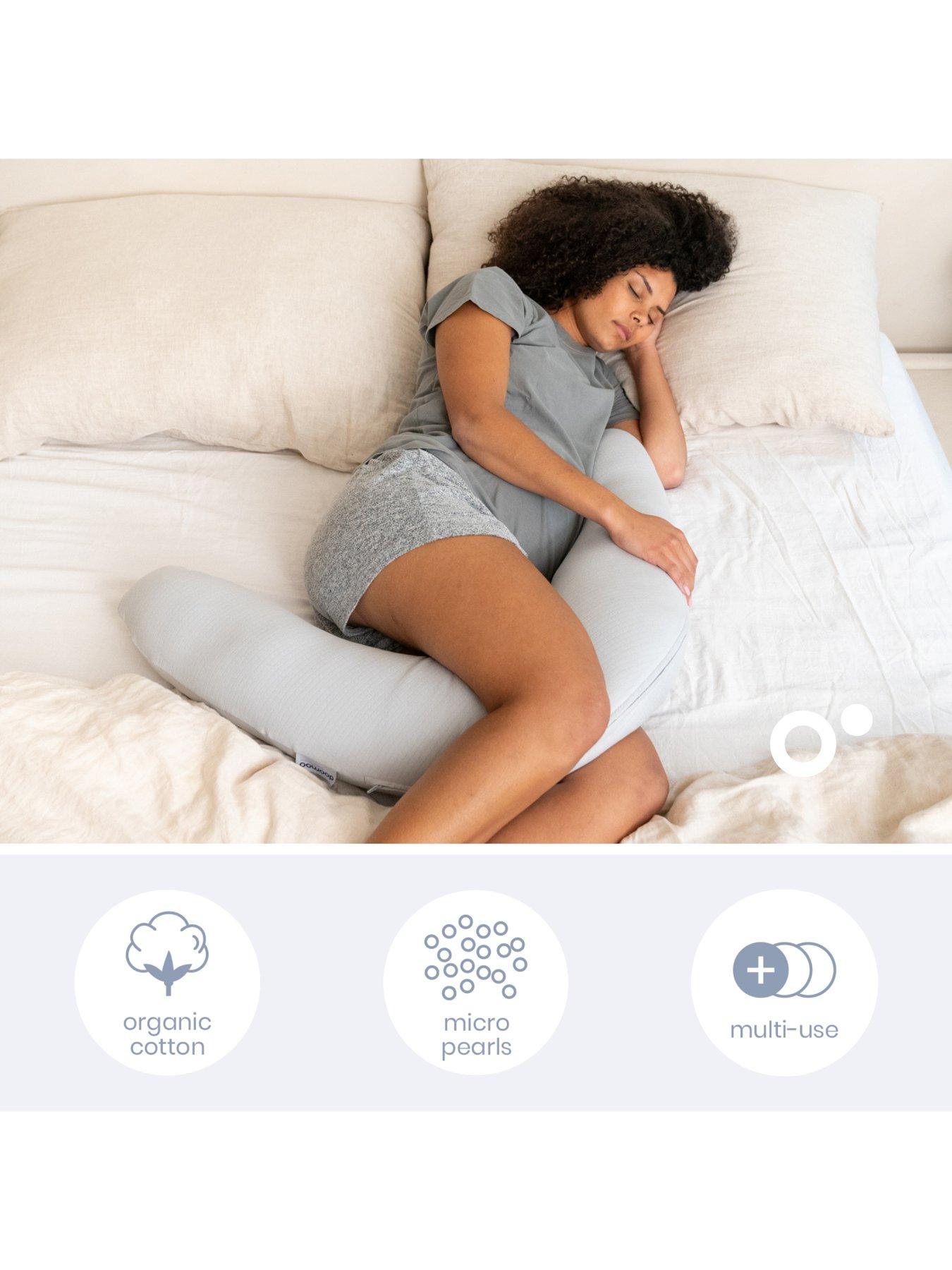 Image 4 of 5 of Babymoov Twisty 2 in 1 Pregnancy/Maternity &amp; Feeding/Nursing Pillow - Pearl Grey