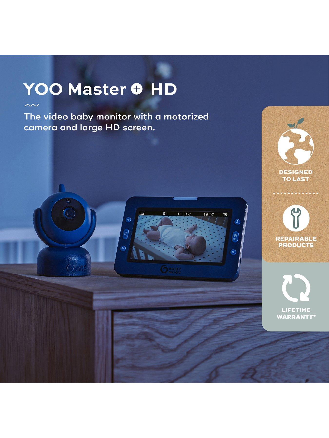 Babymoov Yoo Master+ HD 5" Motorised Pan  &  Tilt Video Baby Monitor - Blue